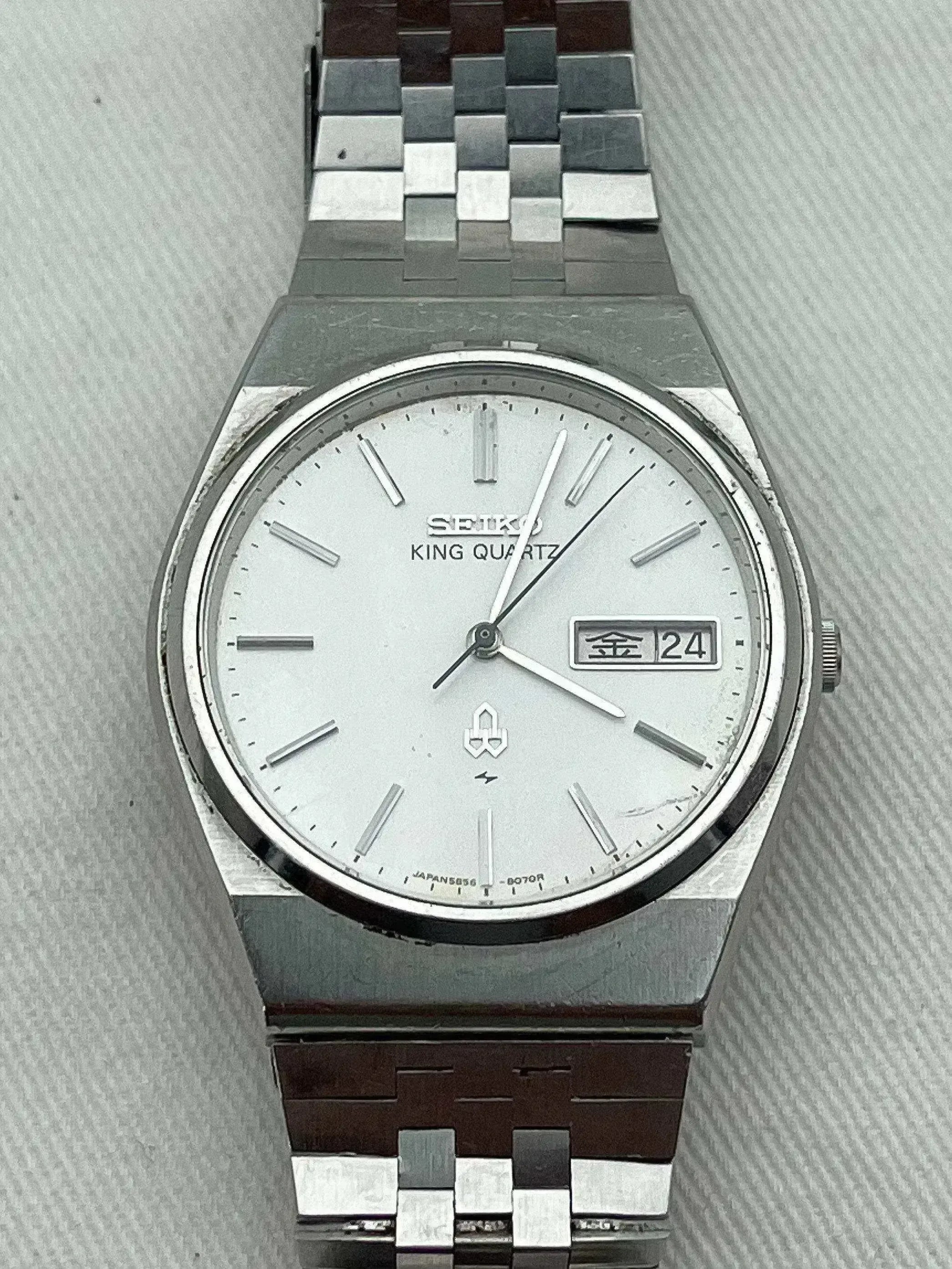 1209□SEIKO セイコー KING QUARTS キングクォーツ 0853-8021-G 腕時計 