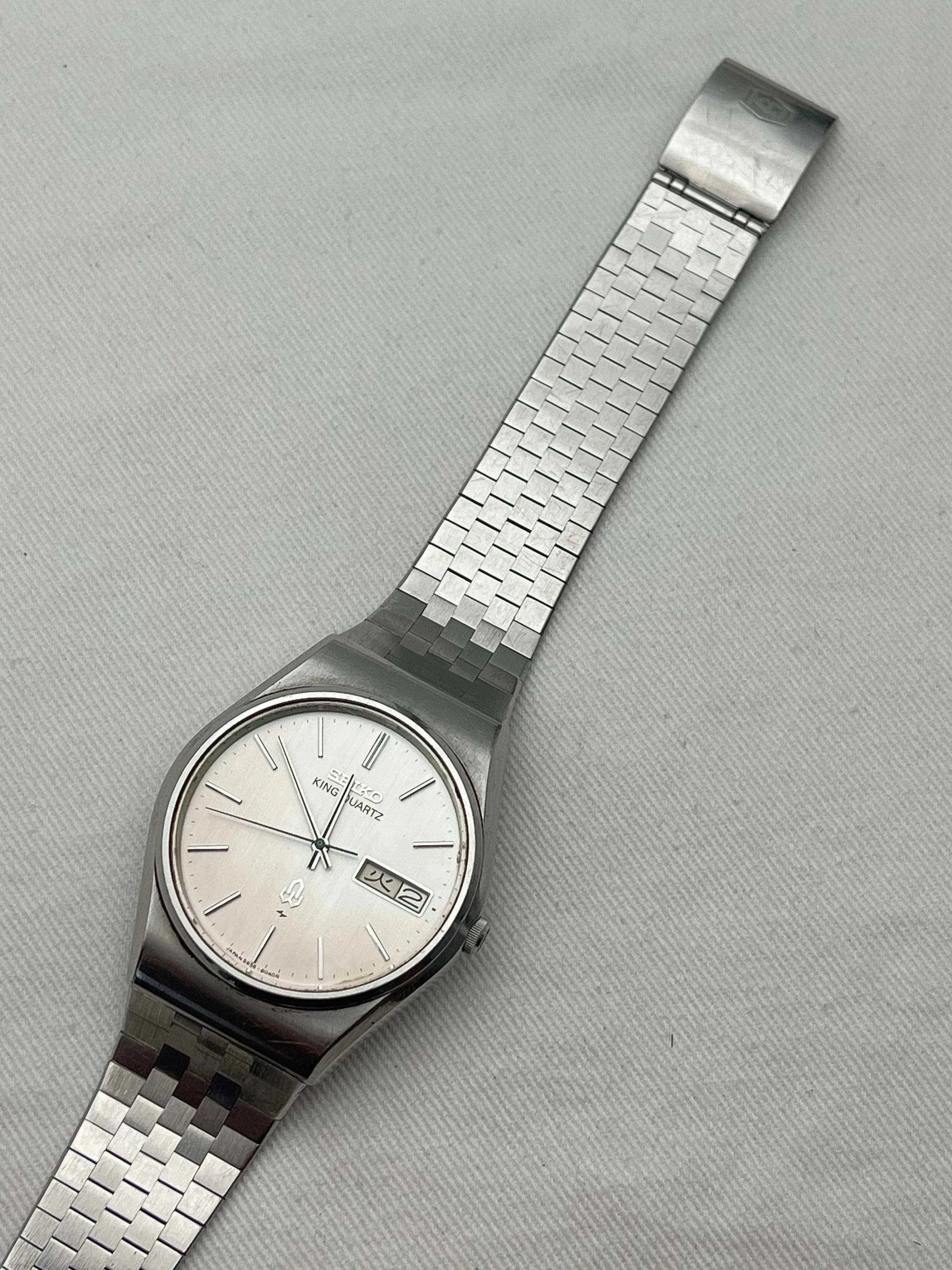 Seiko - King Quartz Daydate Kanji- 1977 - Atelier Victor - Vintage  Shop