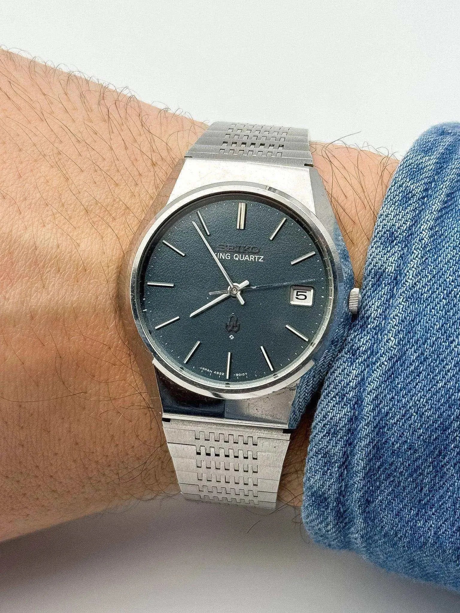 Seiko - King Quartz Gris Vert - 1975 - Atelier Victor Paris - Vintage Watch Shop Dubai