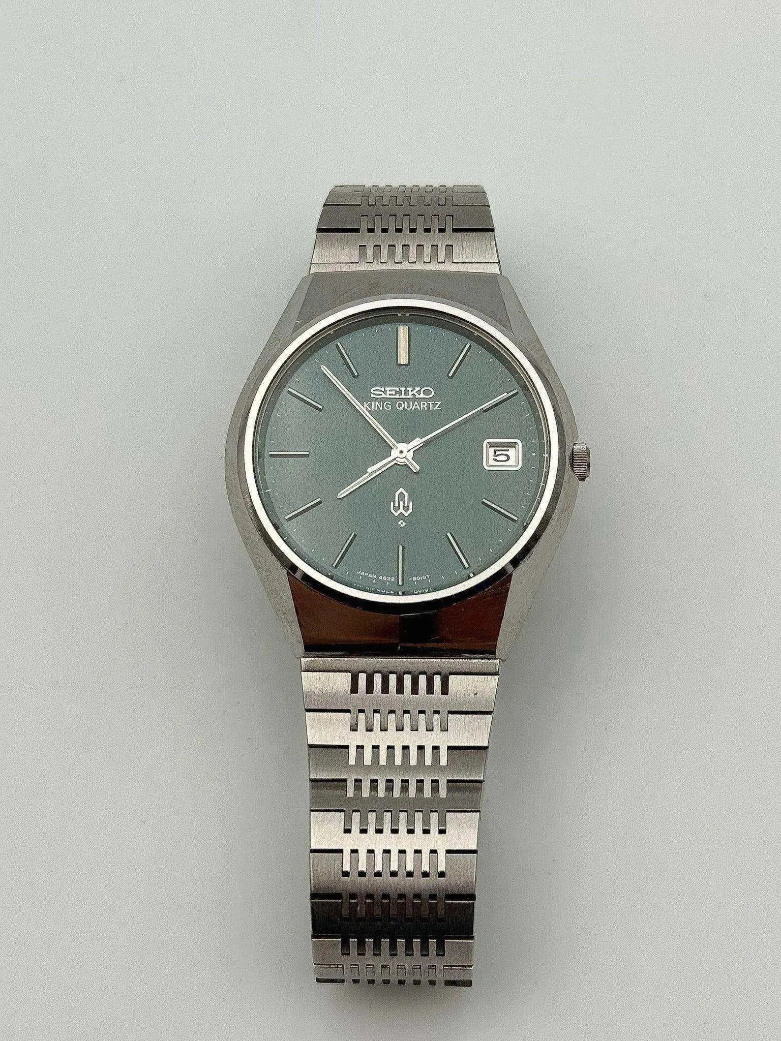 Seiko - King Quartz Gris Vert - 1975 - Atelier Victor Paris - Vintage Watch Shop Dubai