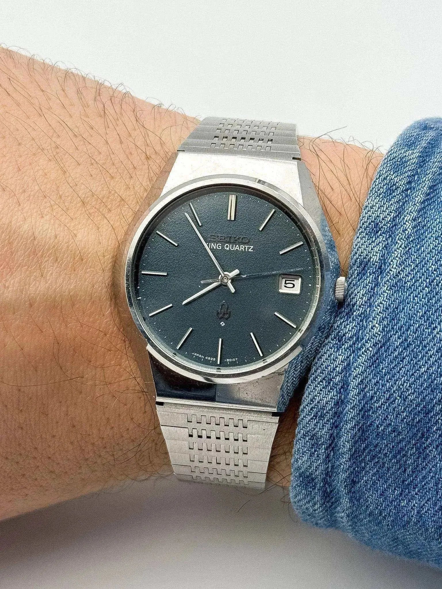 Seiko - King Quartz Gris Vert - 1975 - Atelier Victor - Vintage  Shop