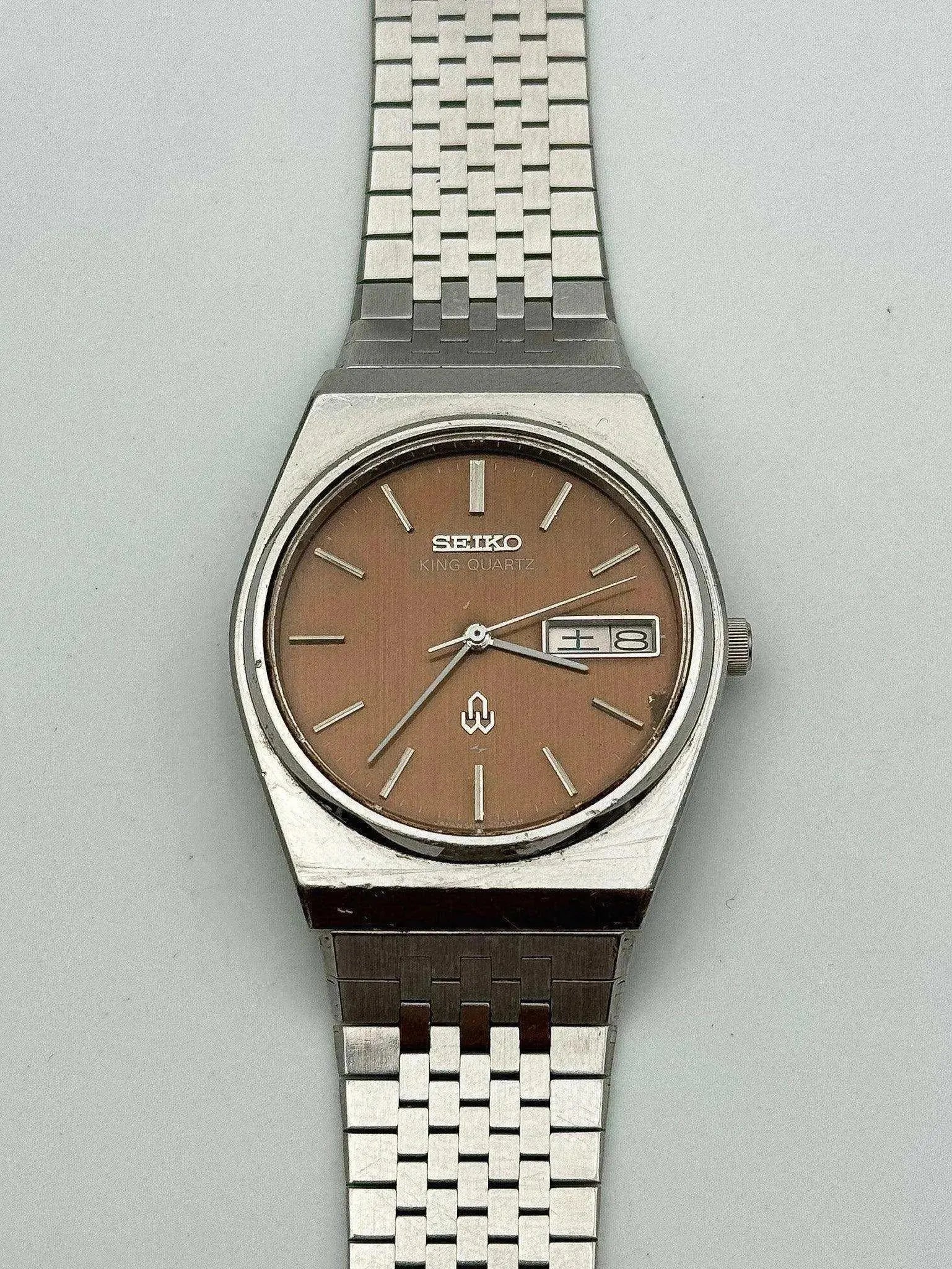 Seiko - King Quartz Kanji Brown - 1978 - Atelier Victor - Vintage  Shop