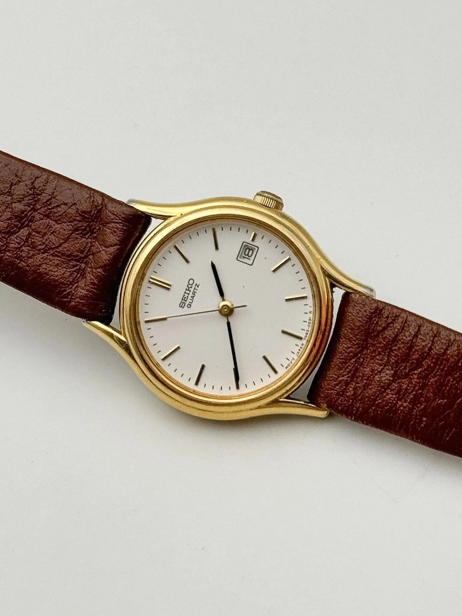 Seiko - Lady Gold White Dial - 1995 - Atelier Victor - Vintage  Shop