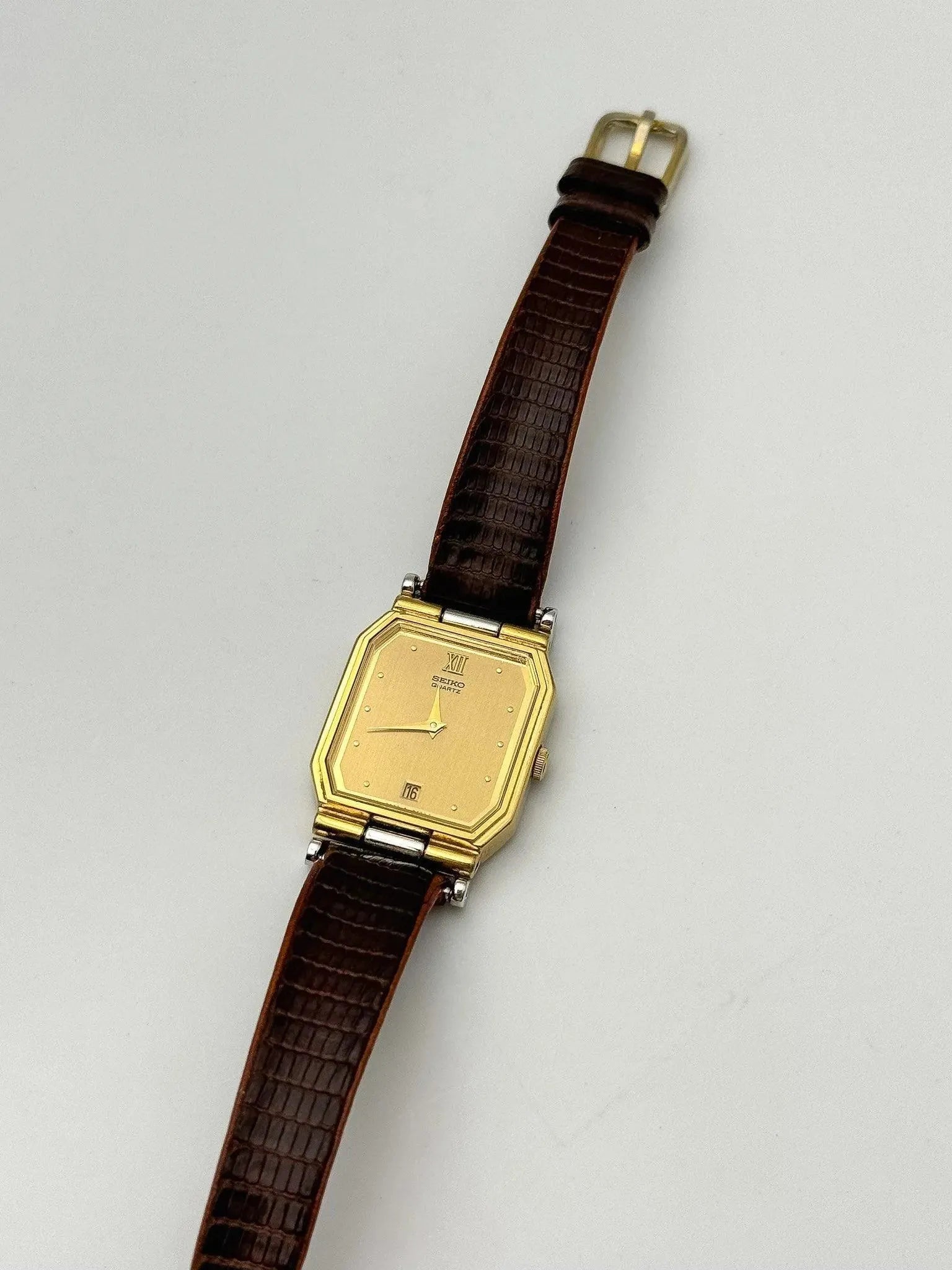 Seiko - Lady Tank Gold Steel - 1985 - Atelier Victor Paris - Vintage Watch Shop Dubai