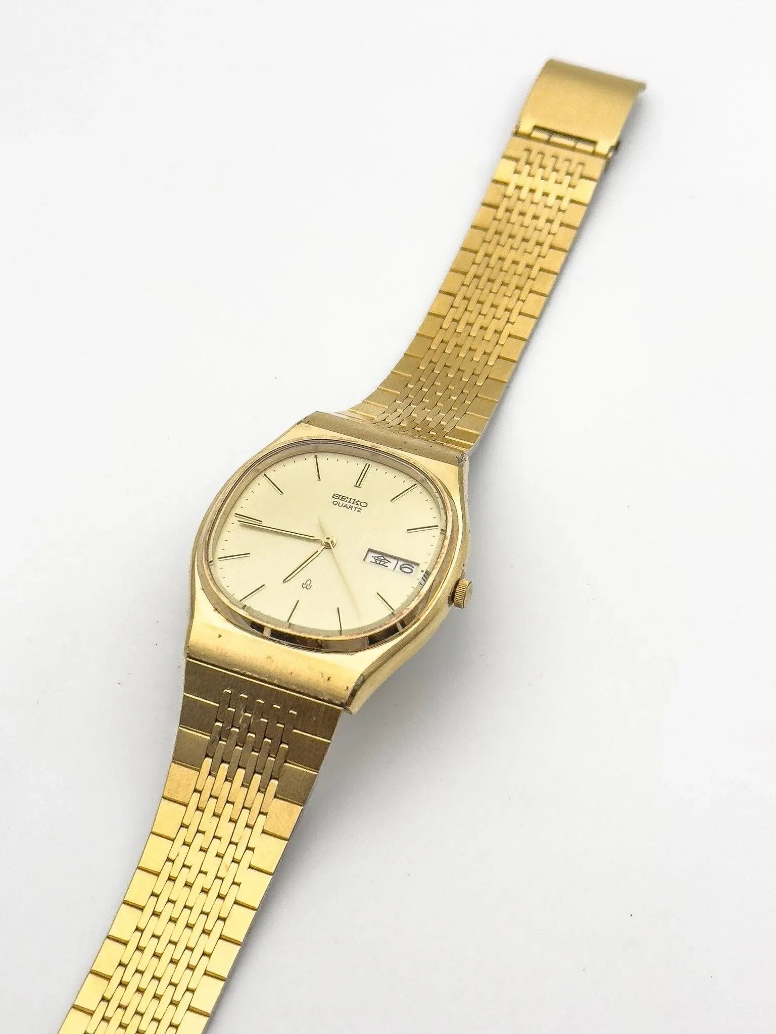 Seiko - Linen Dial Gold - 1981 - Atelier Victor Paris - Vintage Watch Shop Dubai