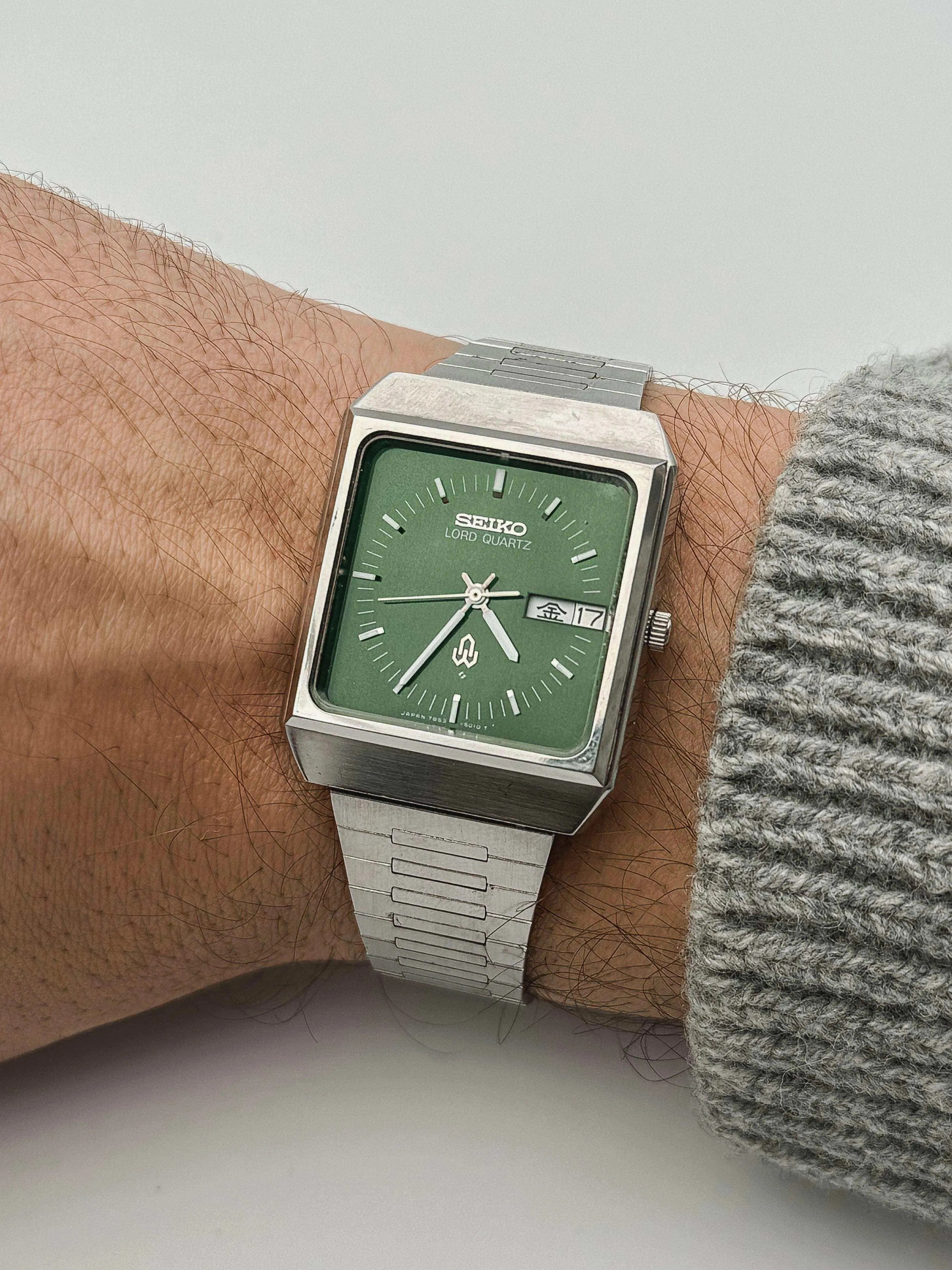 Seiko - Lord Quartz Green Square - 1978 - Atelier Victor Paris - Vintage Watch Shop Dubai