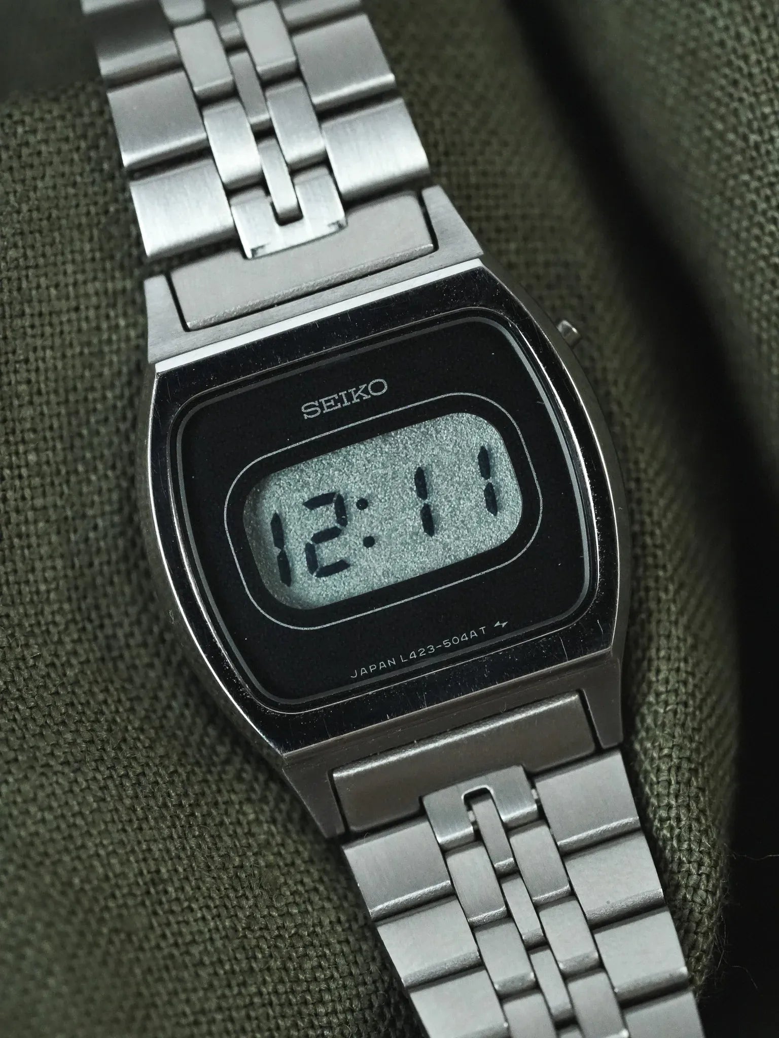 Seiko - Mini Digital Bracelet Acier - NOS - 1980s - Atelier Victor