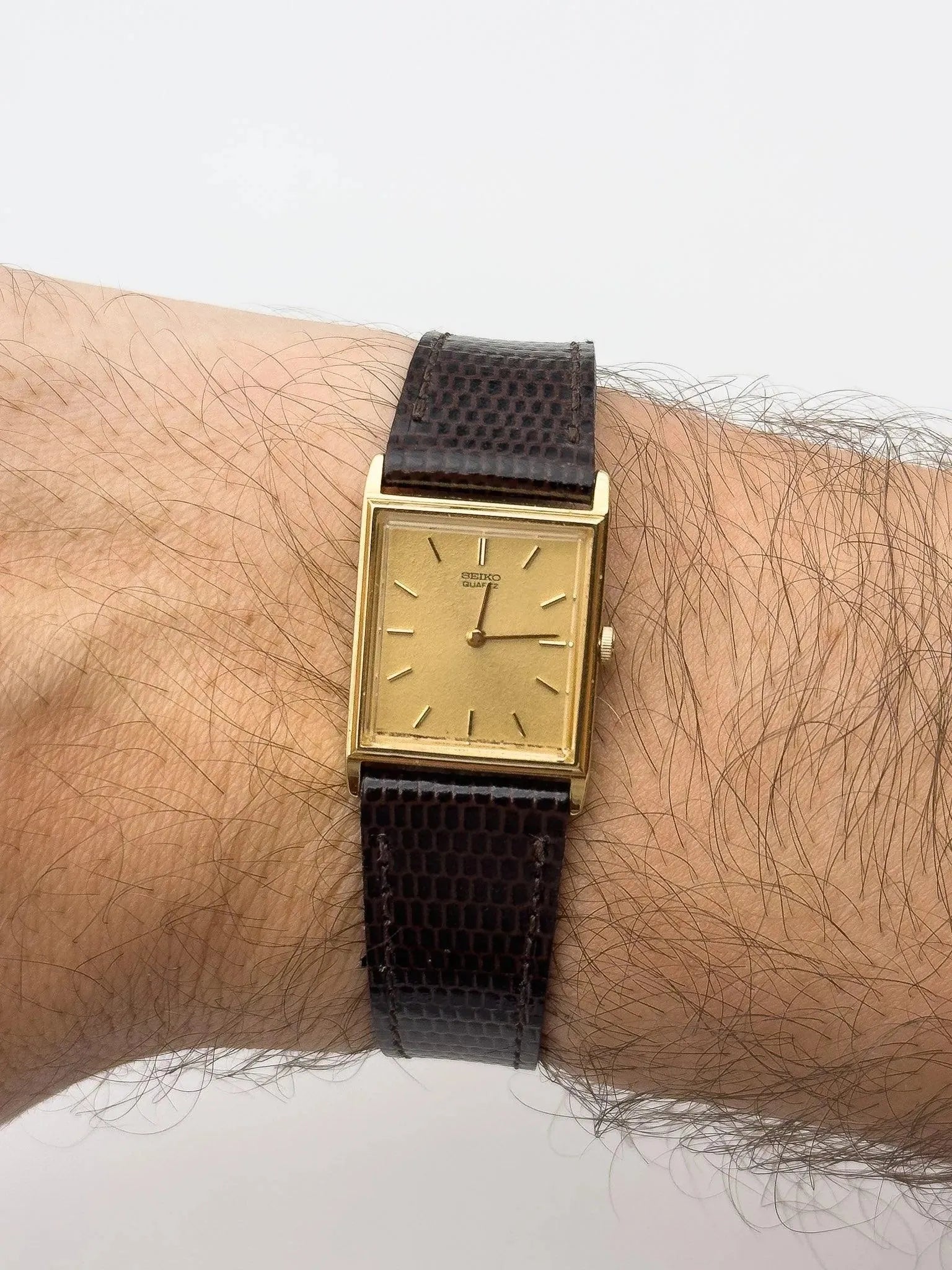 Seiko - Mini Tank NOS - 1984 - Atelier Victor Paris - Vintage Watch Shop Dubai