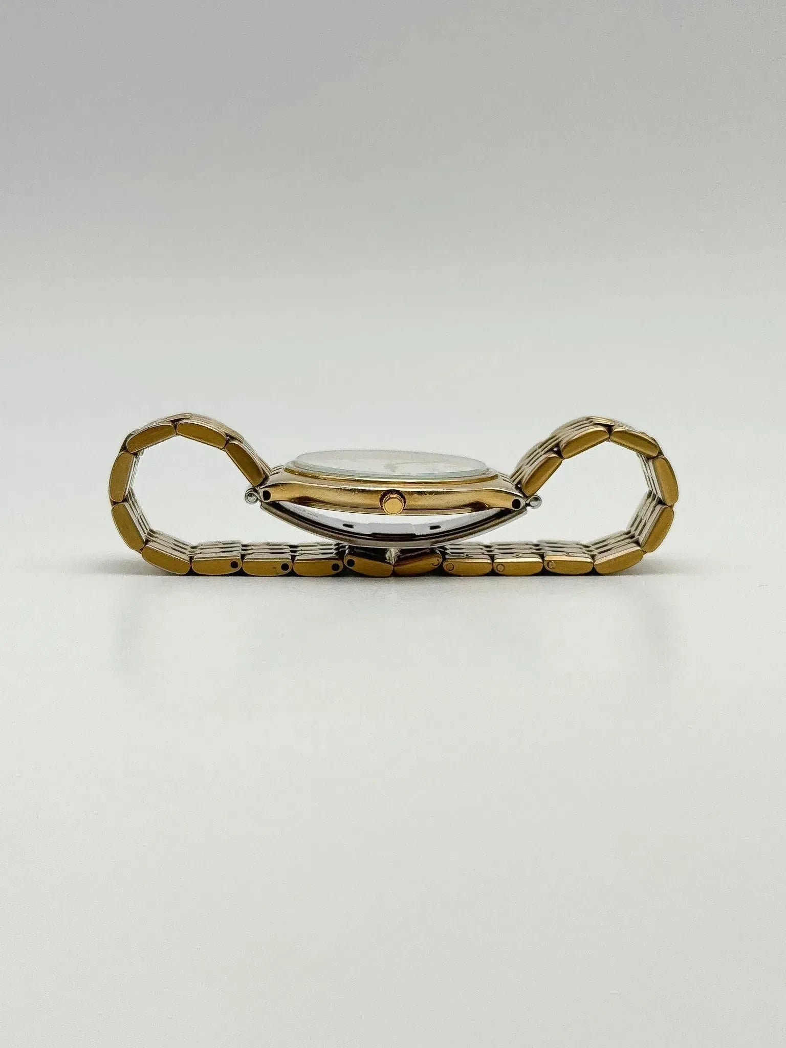 Seiko - Minimaliste Blanc Or Date - 1990s - Atelier Victor