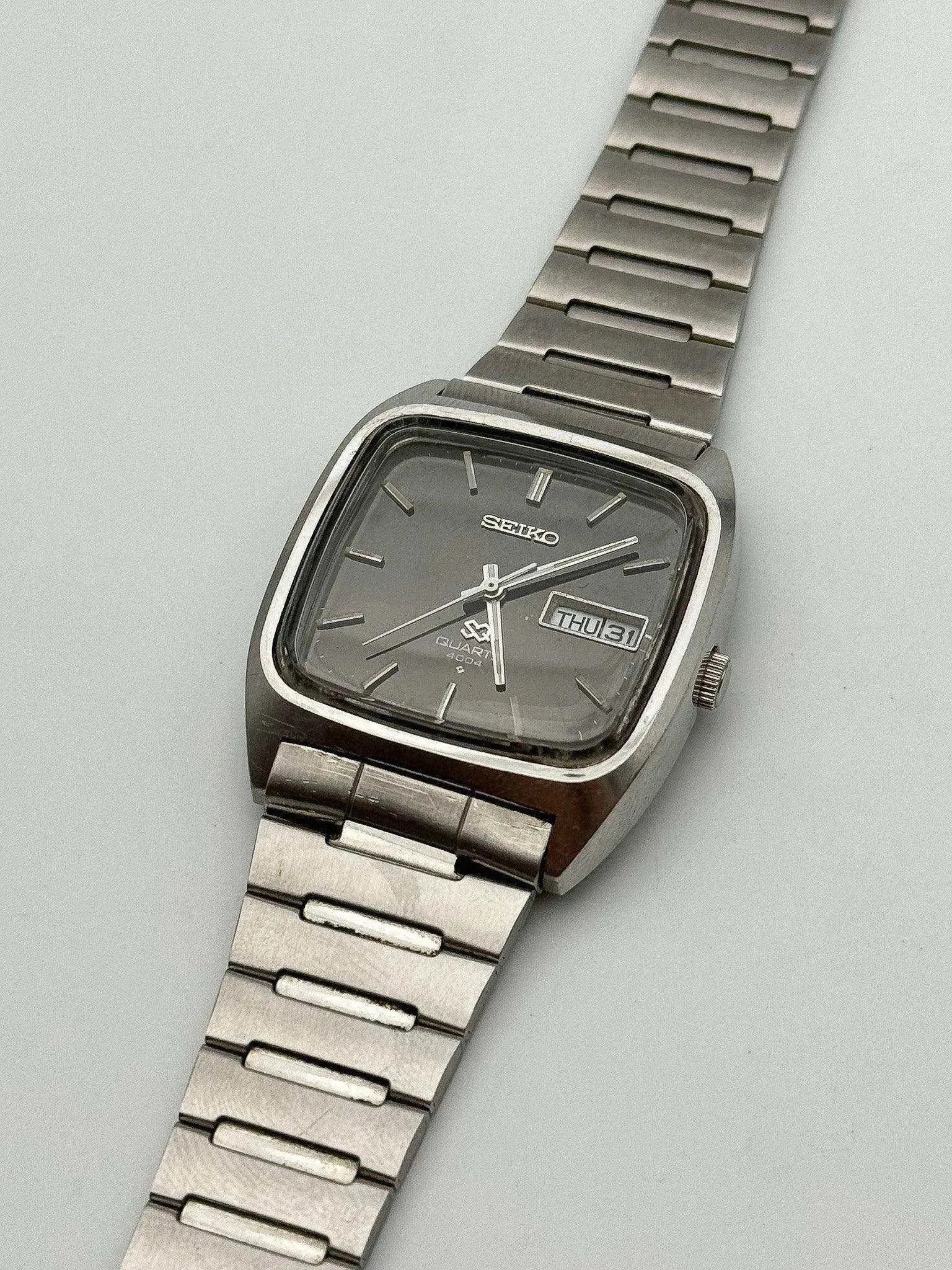 Seiko - Oversize Cadran TV noir - 1976 - Atelier Victor Paris - Vintage Watch Shop Dubai