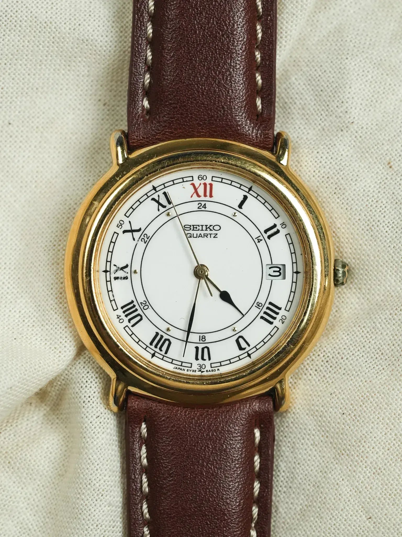 Seiko - Gold Plated Roman 24h - 1989 - Atelier Victor