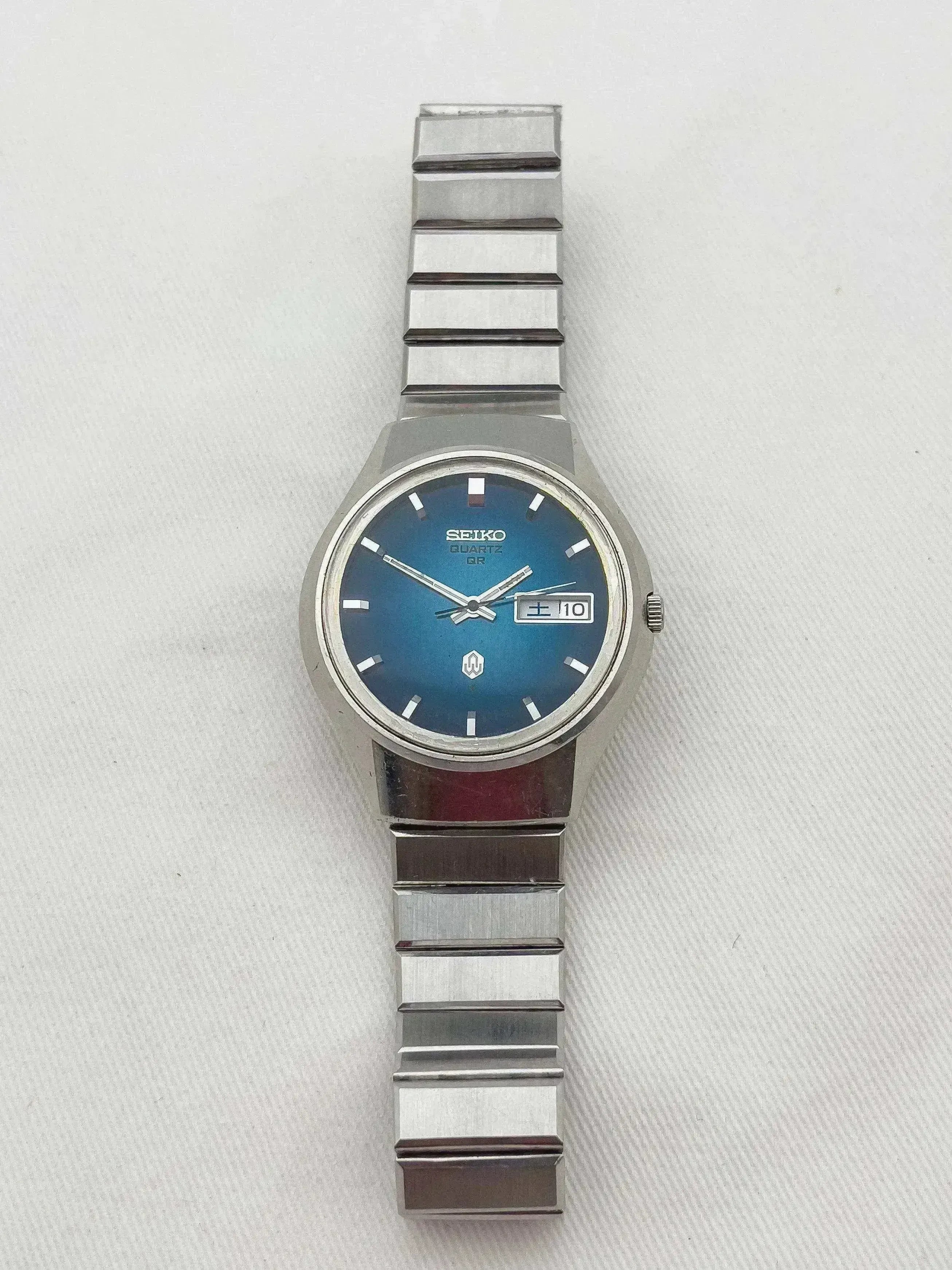 美品 不働 セイコー メンズ 腕時計 1973年製 ヴィンテージ 瑠璃色 QR Seiko - QR Blue Dial - 1973 - Atelier Victor