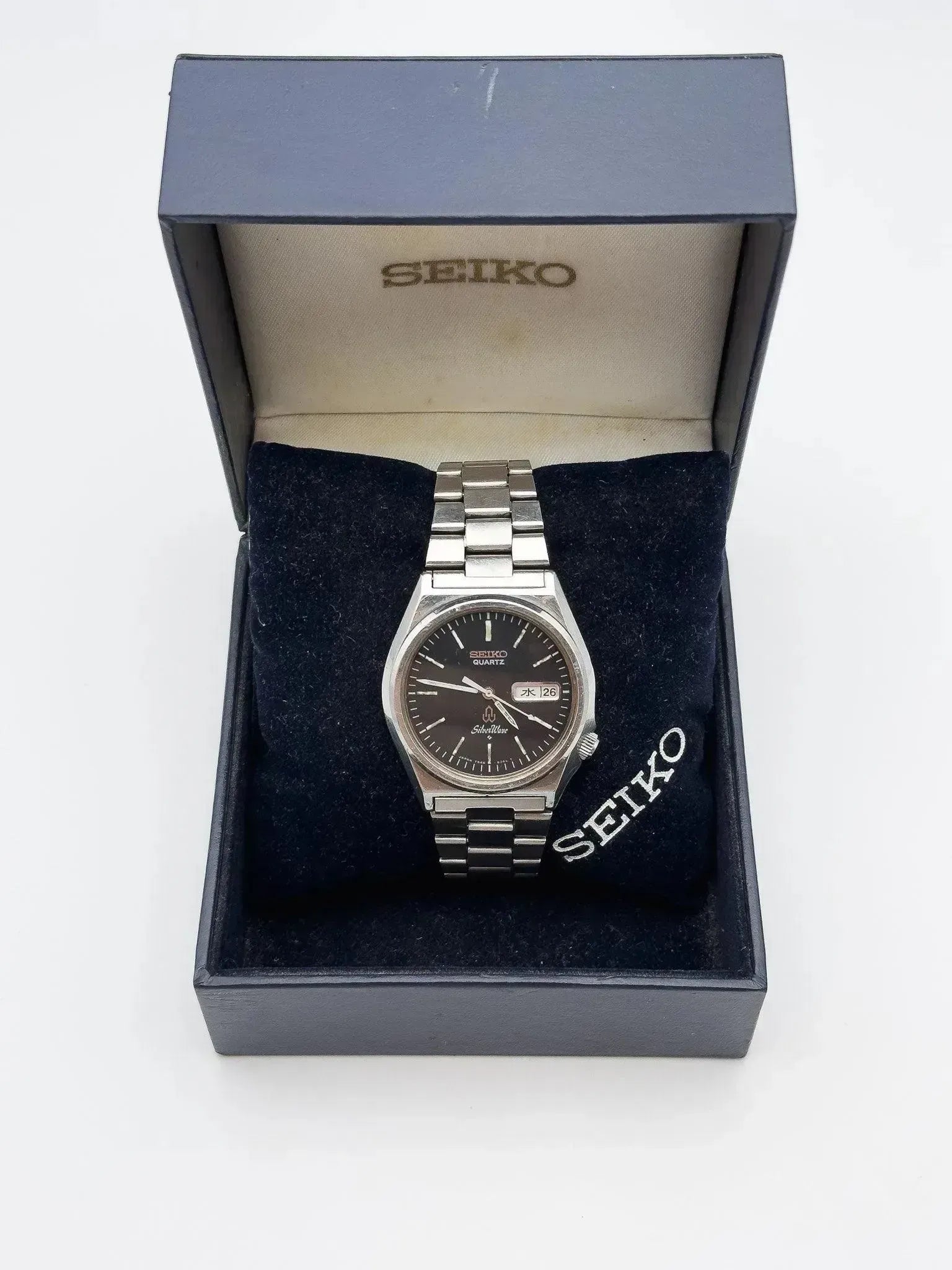 Seiko - Silverwave Black Daydate - Box - 1979