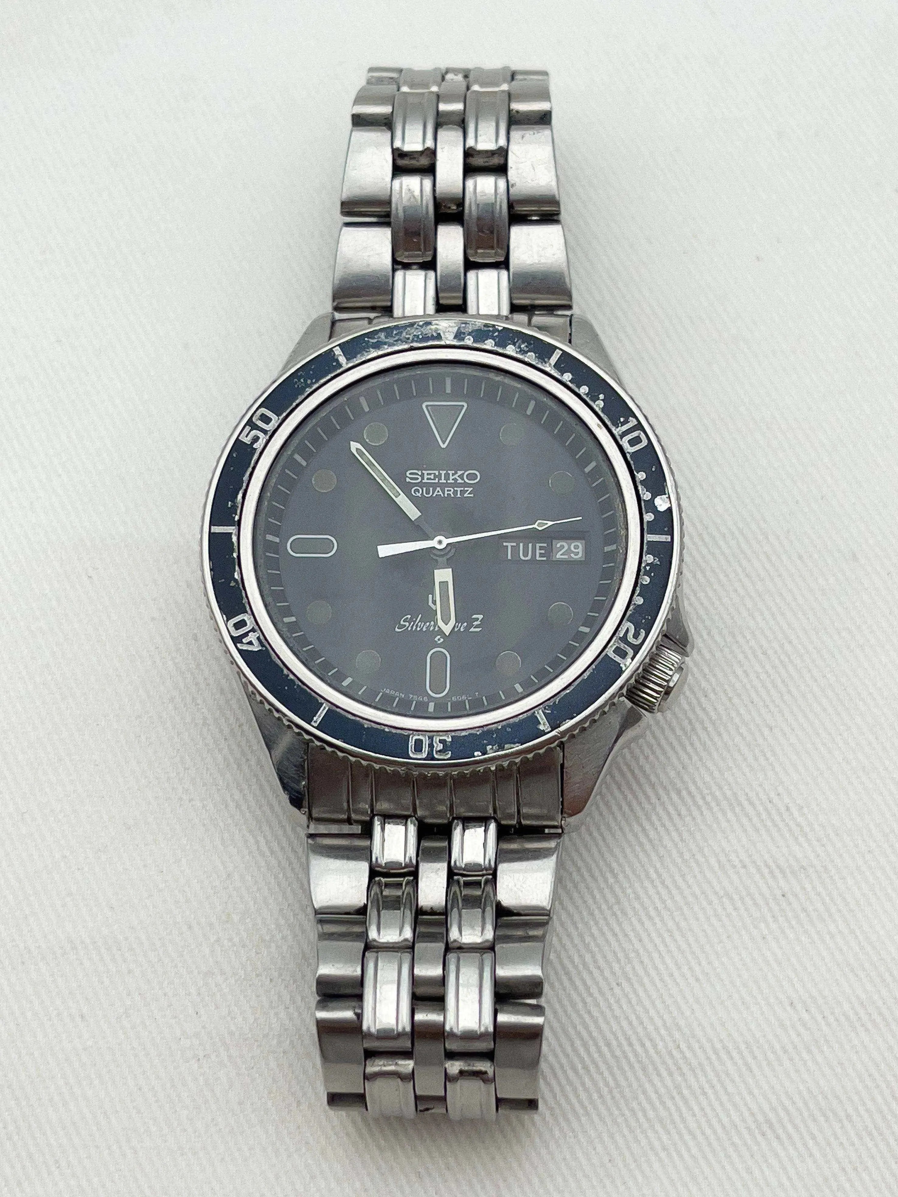 Seiko - Silverwave Blue Bezel - 1988 - Atelier Victor Paris - Vintage Watch Shop Dubai