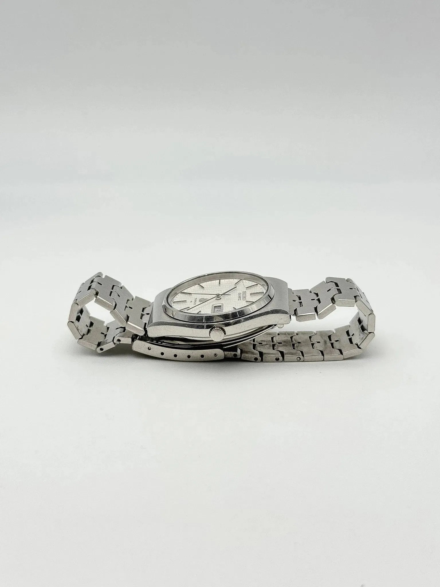 Seiko - Spirit Acier Daydate Cadran Argent Index Noir - 1994 - Atelier Victor Paris - Vintage Watch Shop Dubai