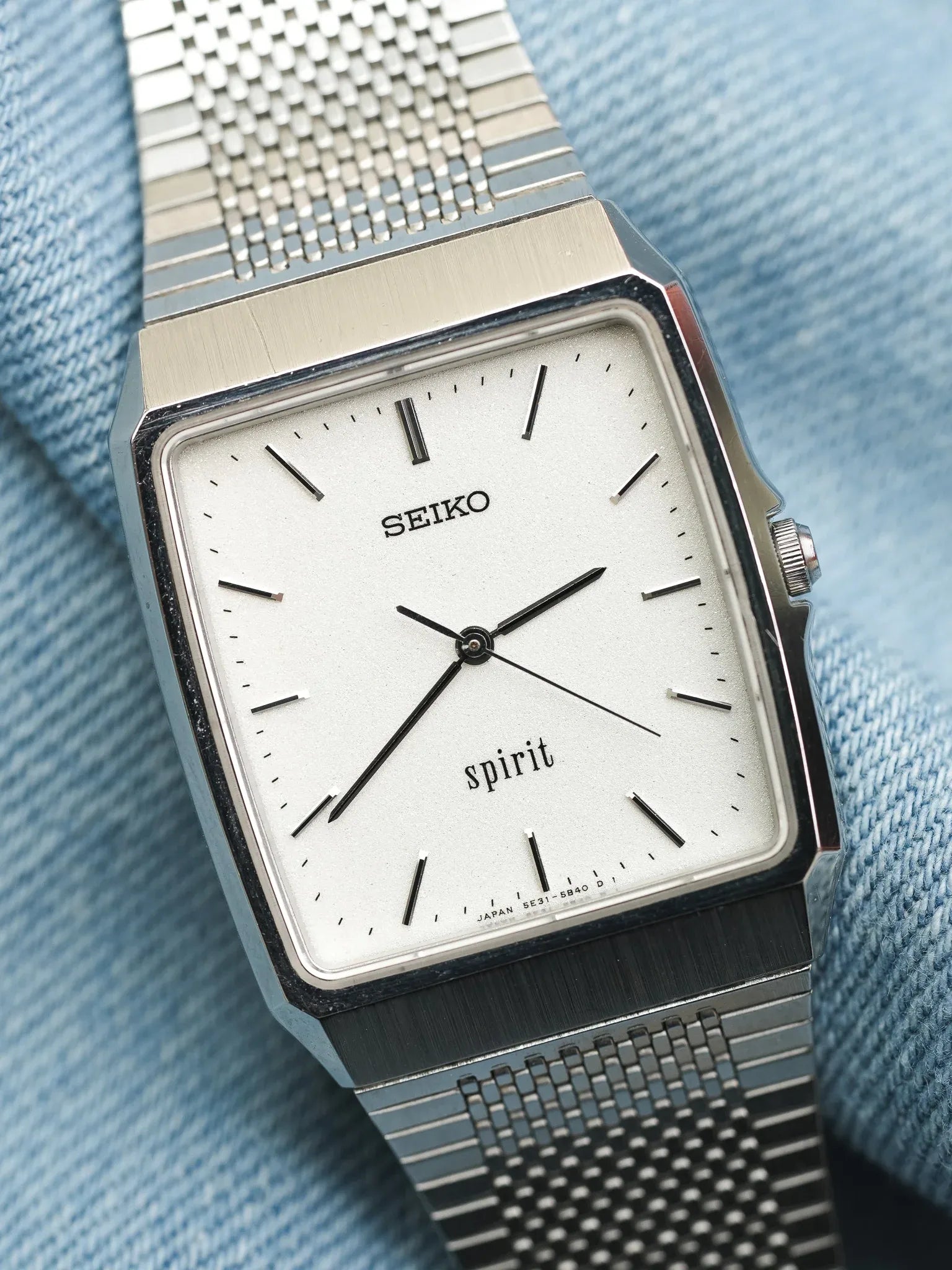 Seiko - Spirit Dust acier bracelet intégré - 1996 - Atelier Victor - Vintage  Shop