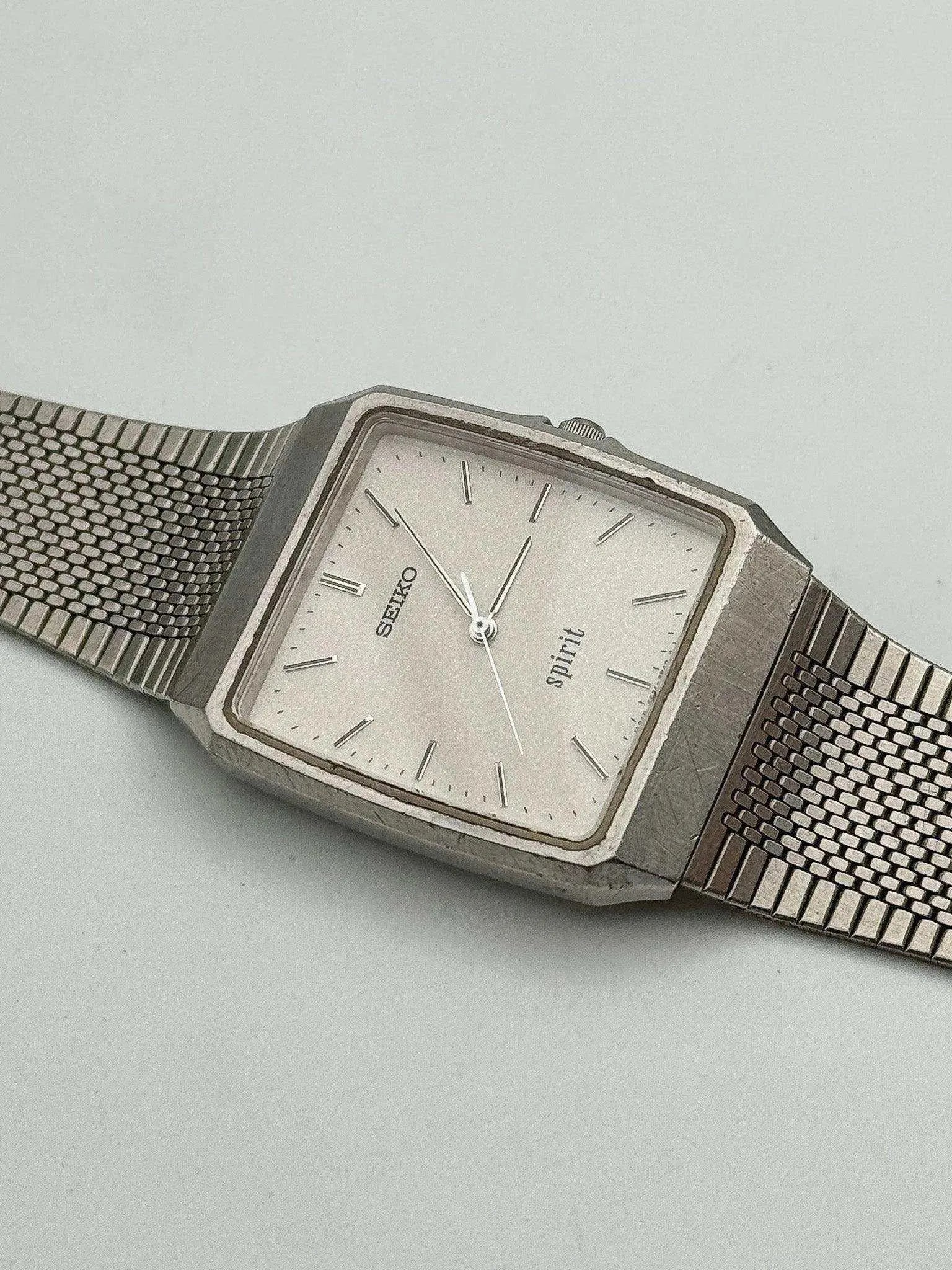 Seiko - Spirit Rectangle White Dust - 1995 - Atelier Victor Paris - Vintage Watch Shop Dubai