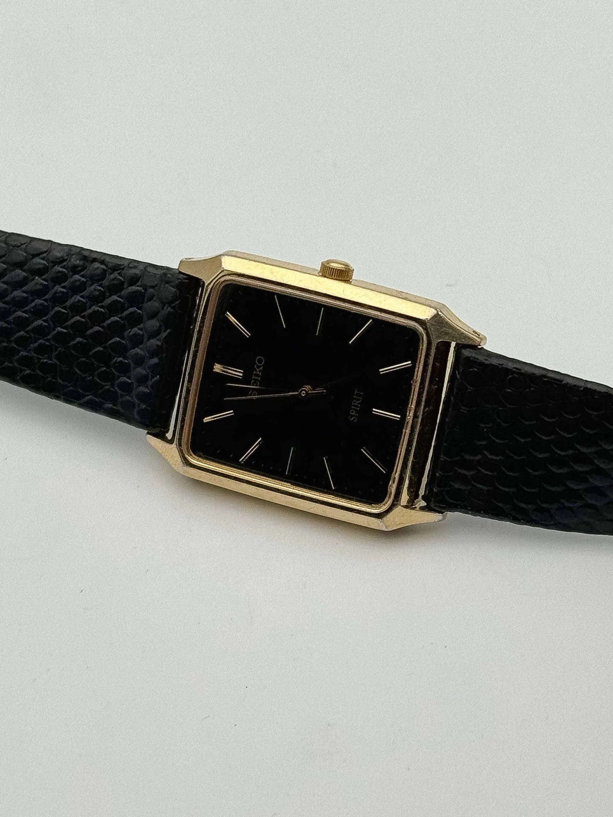 Seiko - Spirit Tank Black - 2003 - Atelier Victor Paris - Vintage Watch Shop Dubai