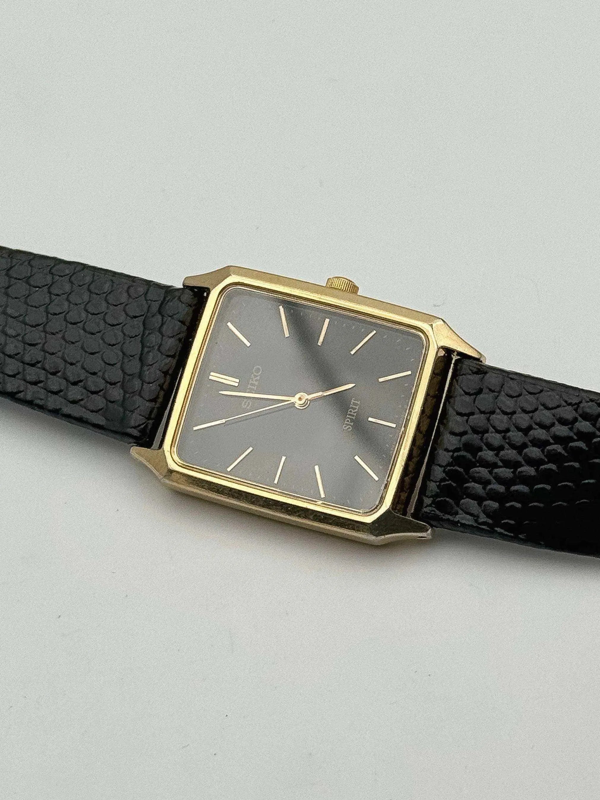 Seiko - Spirit Tank Black - 2003 - Atelier Victor Paris - Vintage Watch Shop Dubai