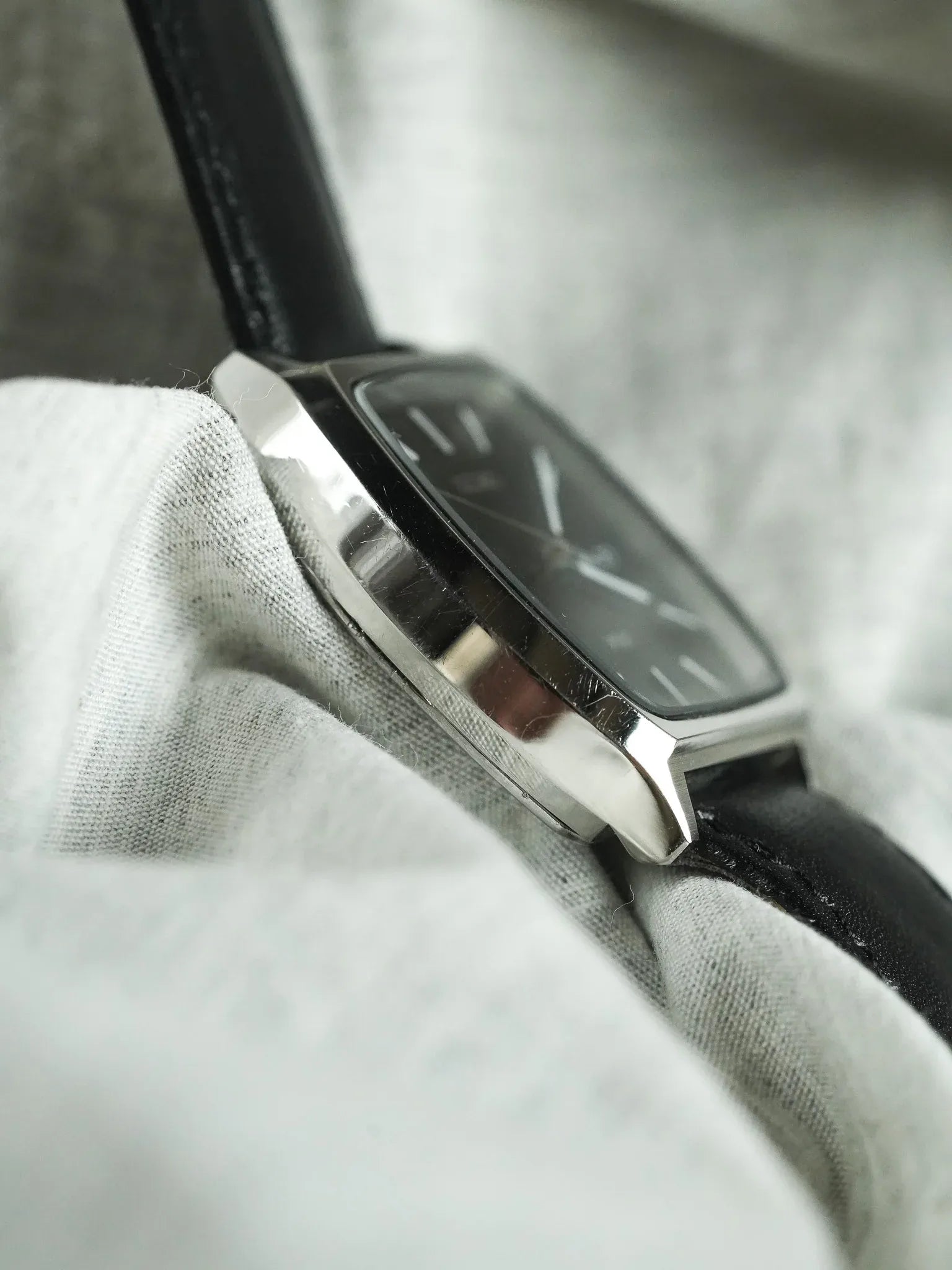 Seiko - Spirit Tonneau Daydate Kanji Acier Guilloché Noir - 1993 - Atelier Victor