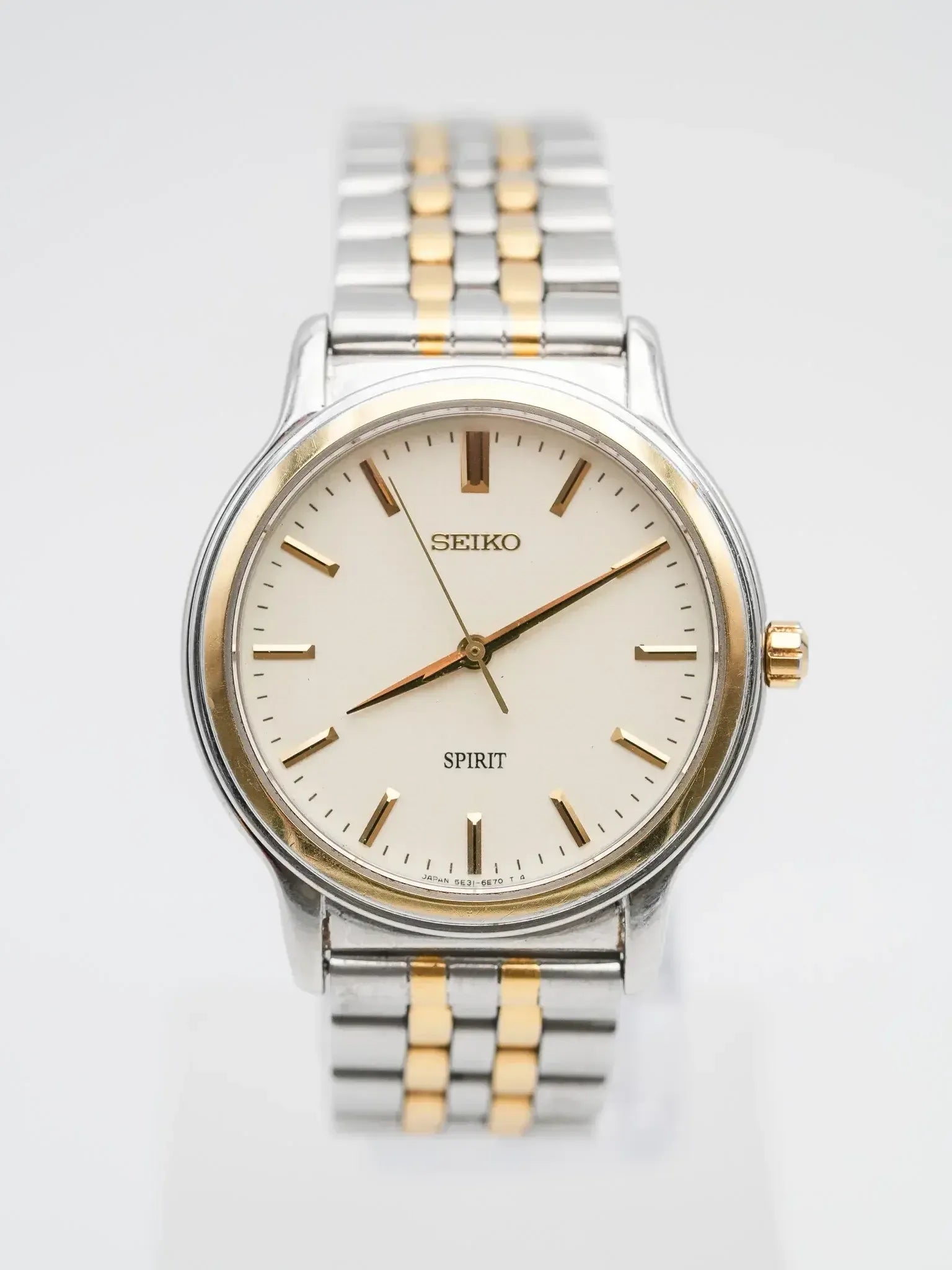 メンズ 90s Vintage Seiko tank ローマン文字盤 純正尾錠