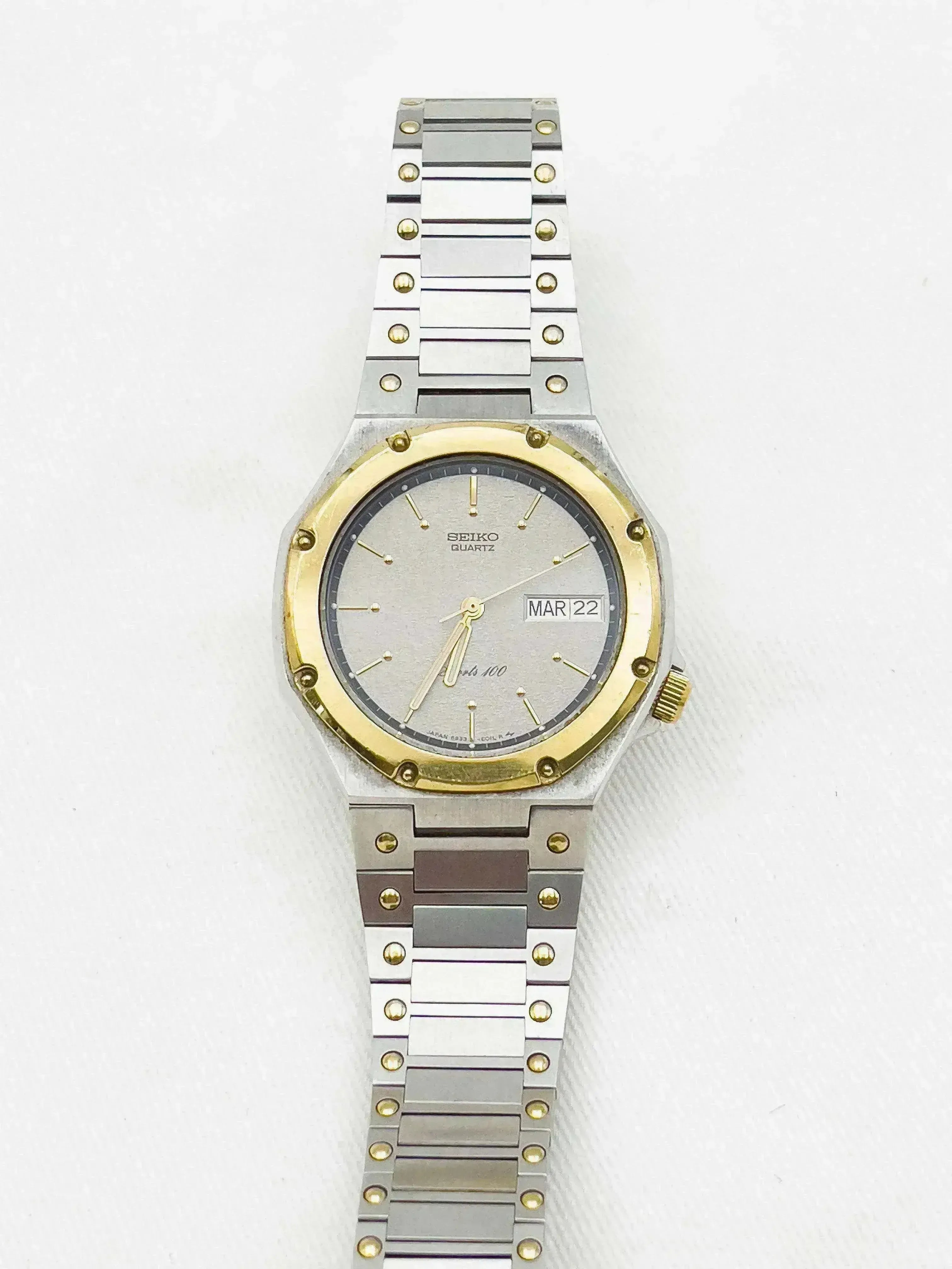 SEIKO セイコー SPORTS100 クォーツ ゴールド メンズ デイデイト Seiko - Sports 100 Royal Daydate - 1980 - Atelier Victor