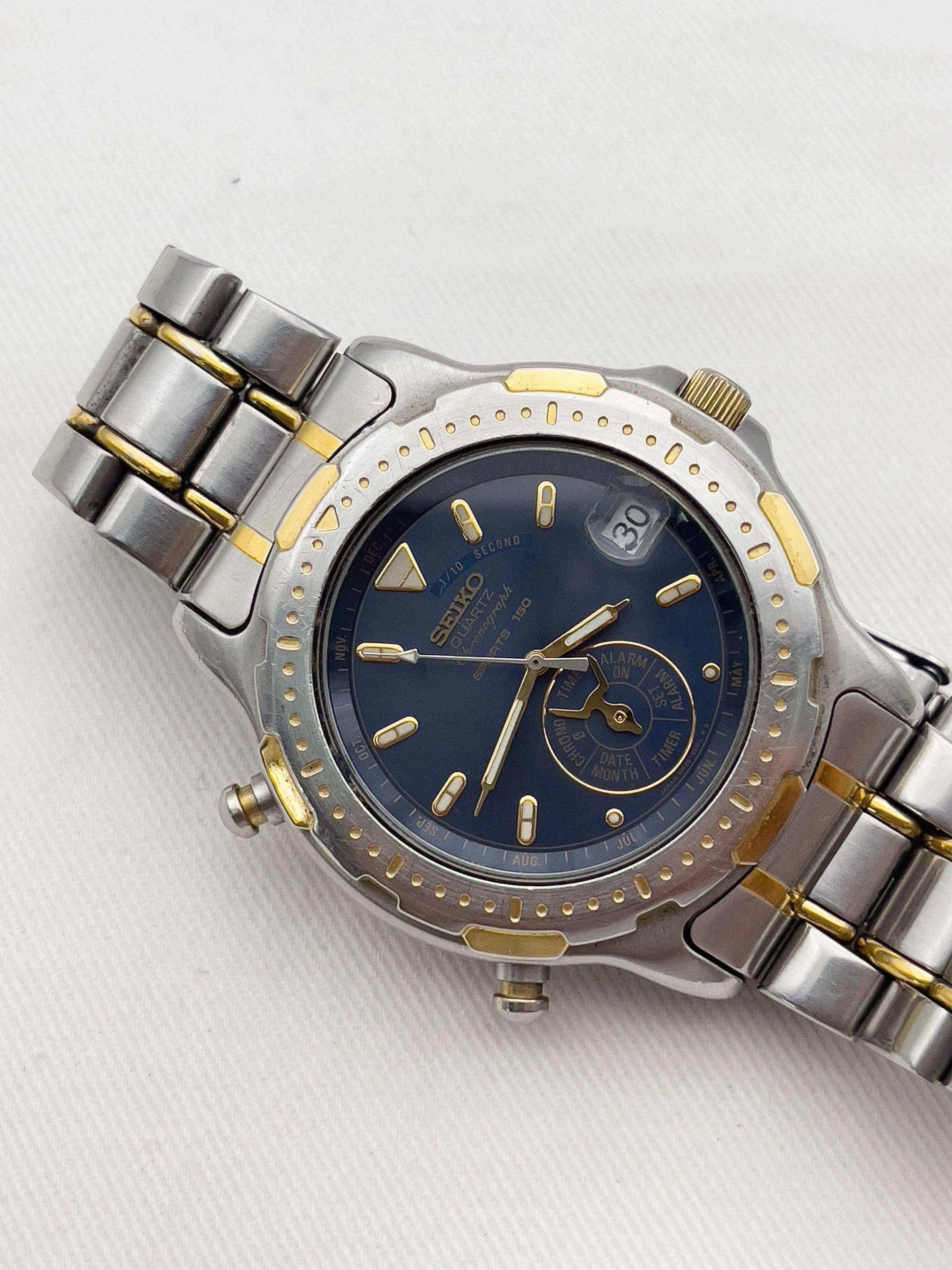 Seiko - Sports 150 Blue Dial - 1991 - Atelier Victor Paris - Vintage Watch Shop Dubai