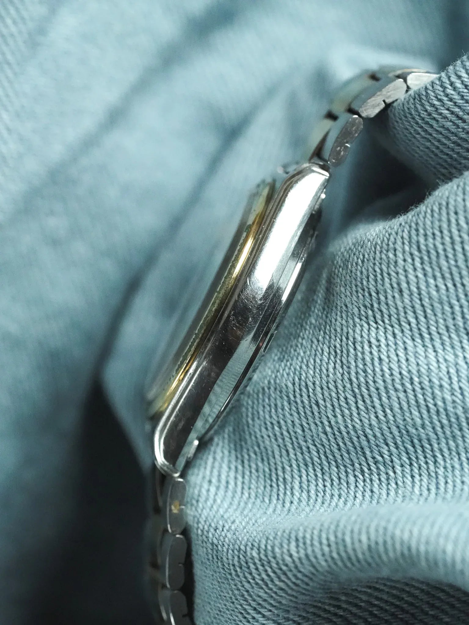 Seiko - SQ Acier Or Date Cadran argent - 1982 - Atelier Victor