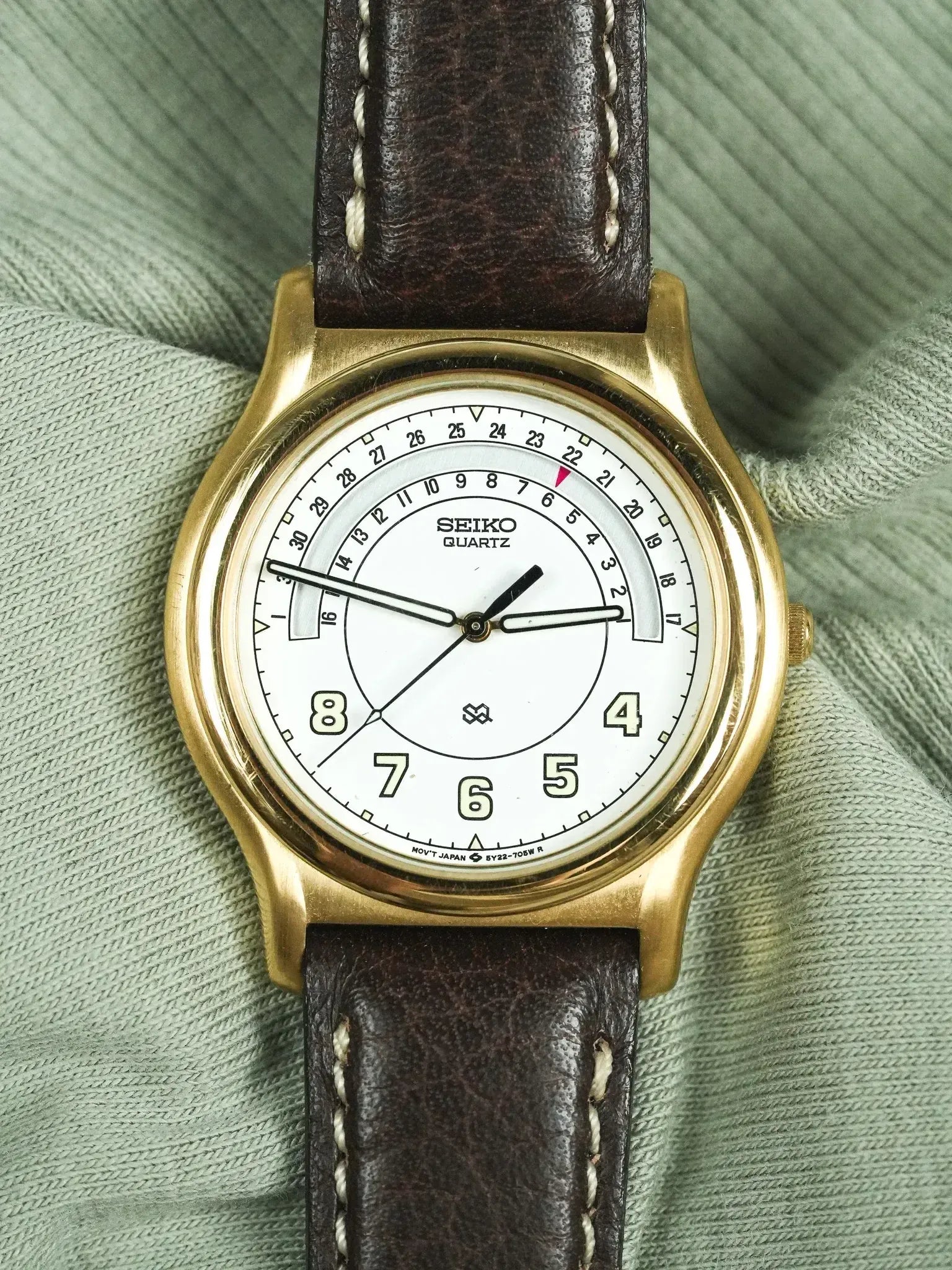 Seiko - SQ خاص تاريخ الذهب - 1998 