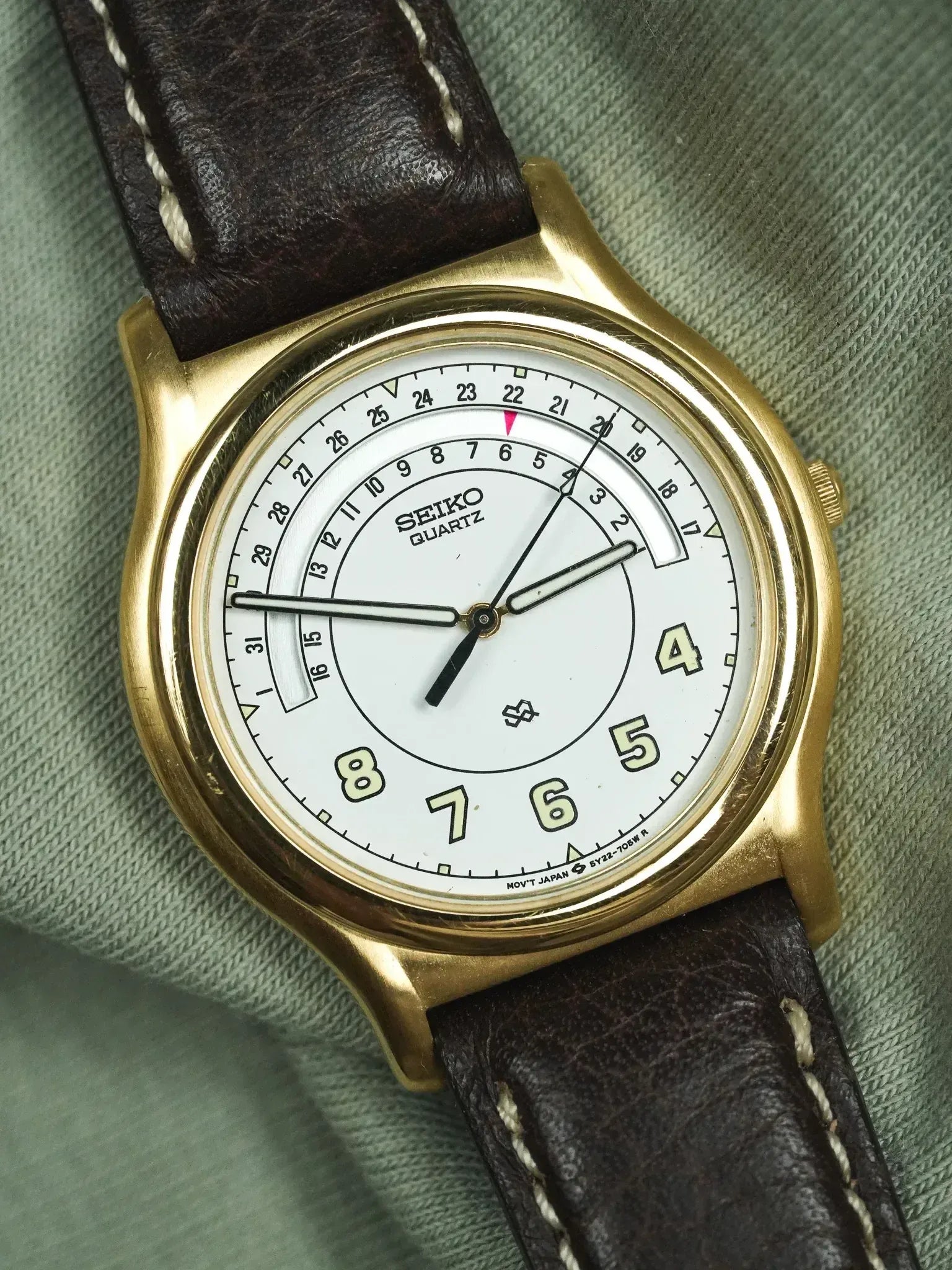 Seiko - SQ خاص تاريخ الذهب - 1998 