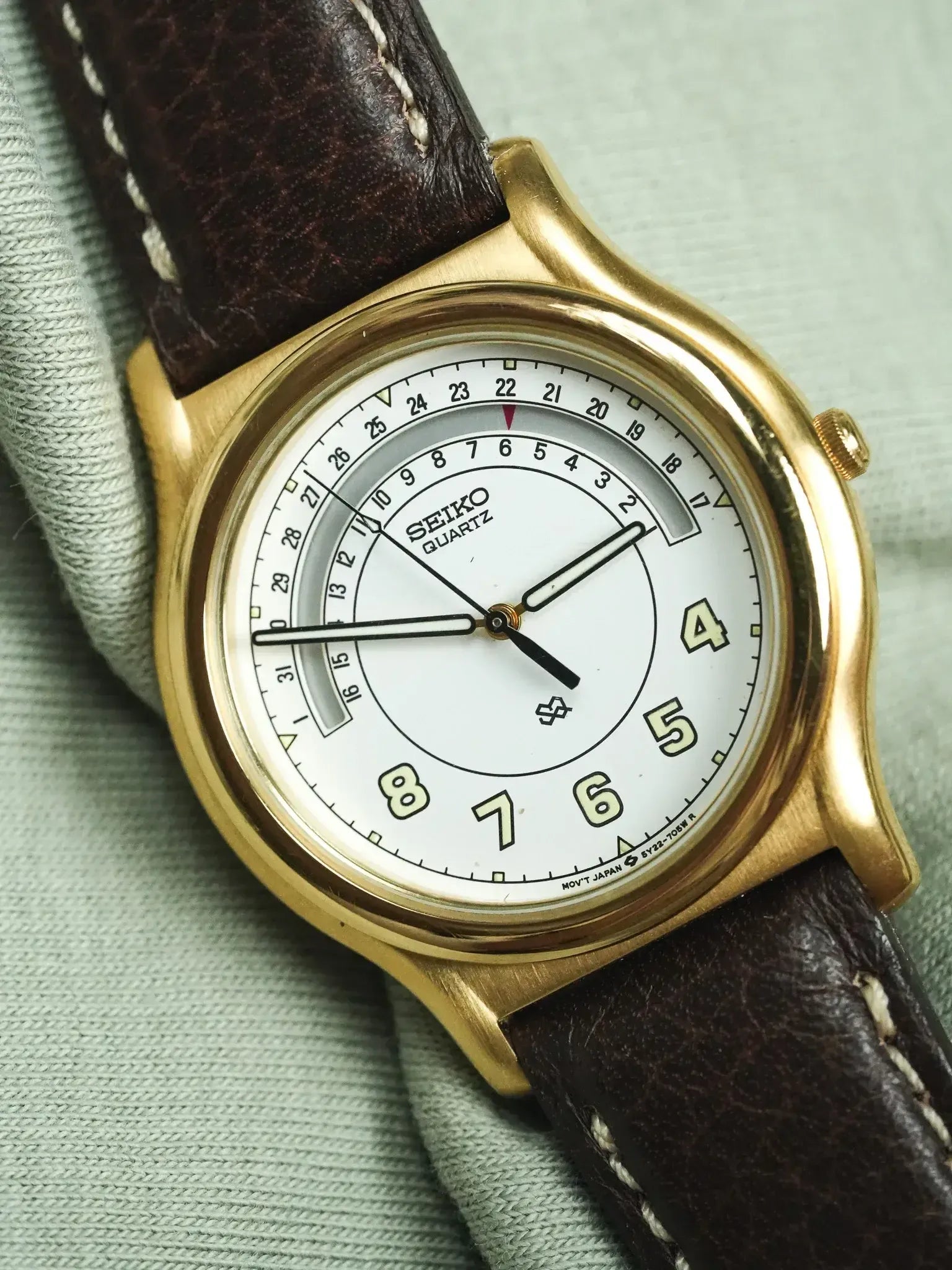 Seiko - SQ خاص تاريخ الذهب - 1998 