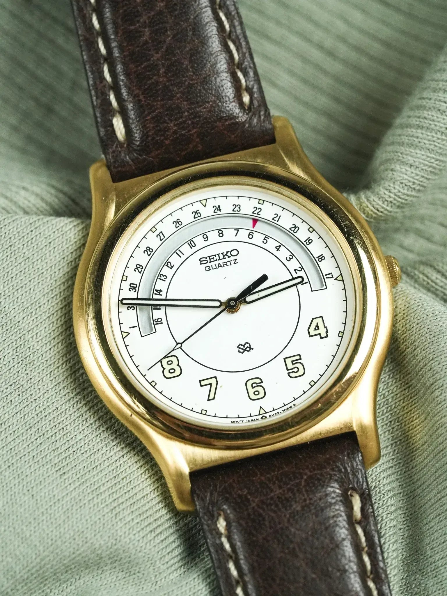 Seiko - SQ خاص تاريخ الذهب - 1998 