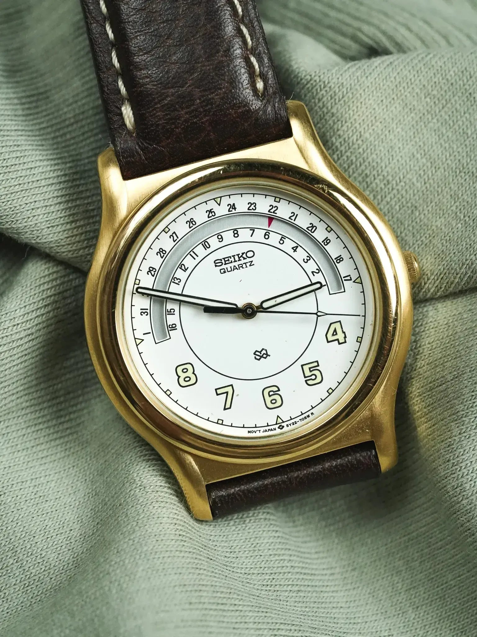 Seiko - SQ خاص تاريخ الذهب - 1998 