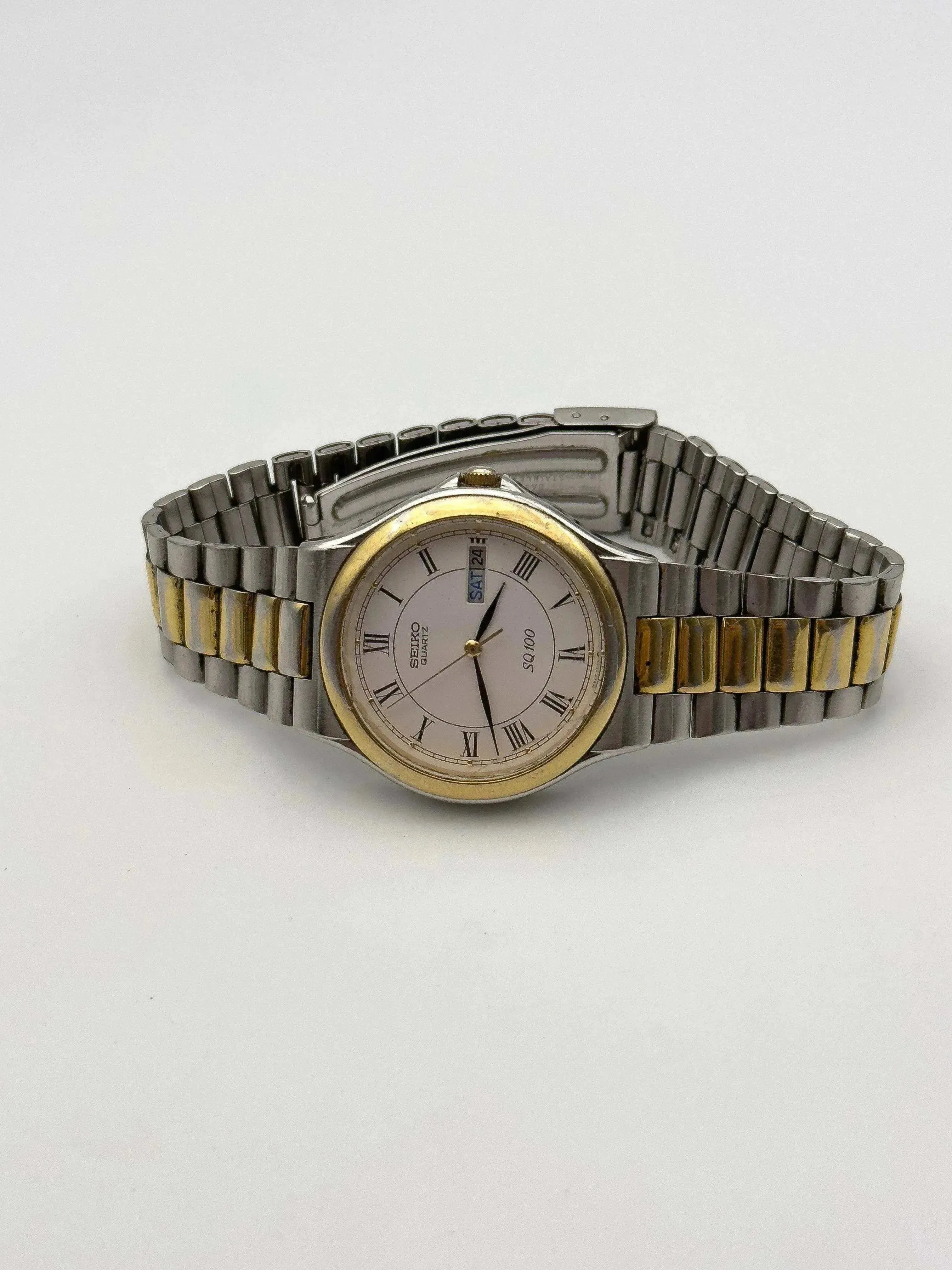 Seiko - Sq100 Acier Or bracelet seiko - 1990s - Atelier Victor