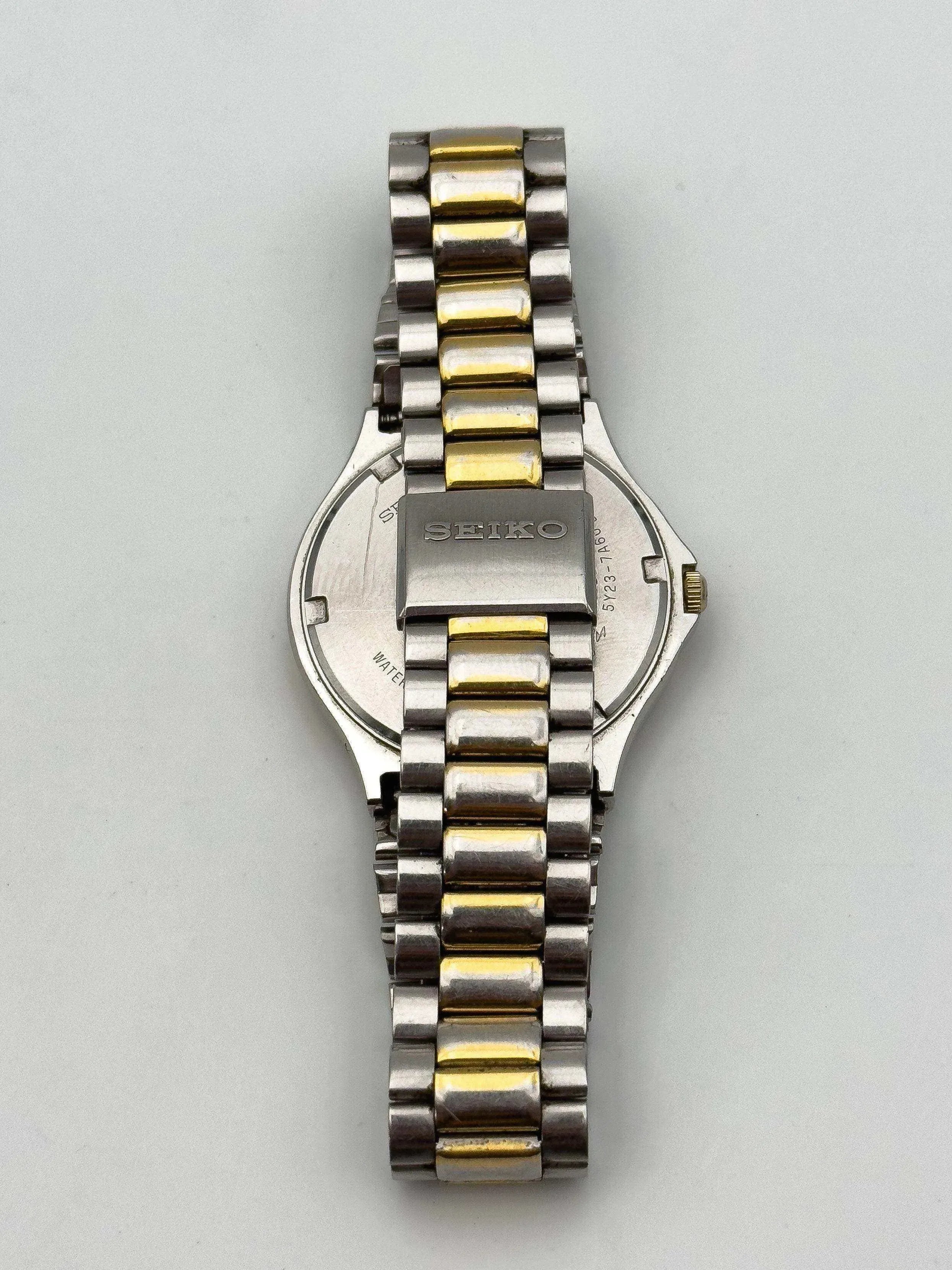 Seiko - Sq100 Acier Or bracelet seiko - 1990s - Atelier Victor