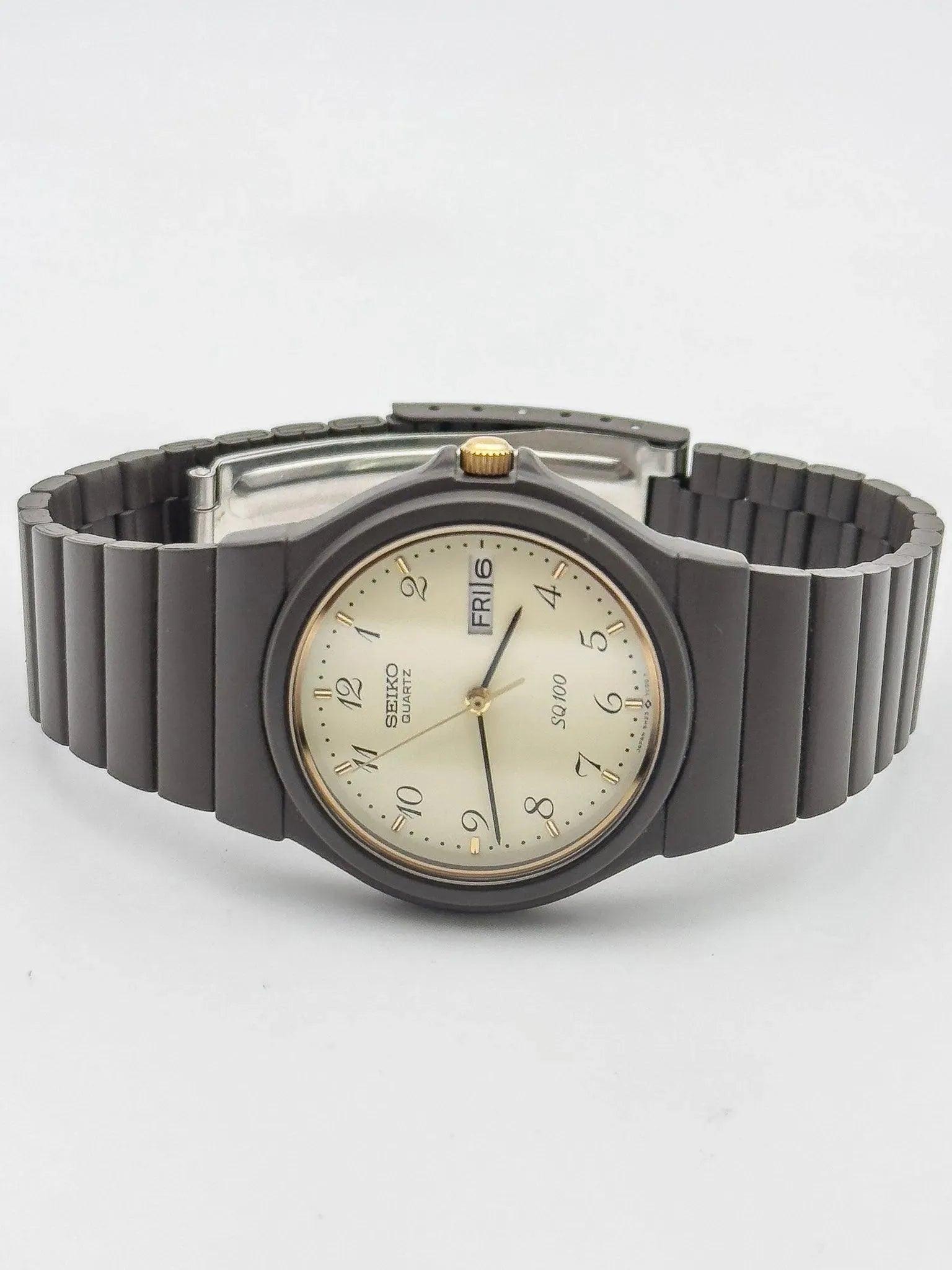Seiko - SQ100 Chocolat Daydate - 1990s - Atelier Victor Paris - Vintage Watch Shop Dubai