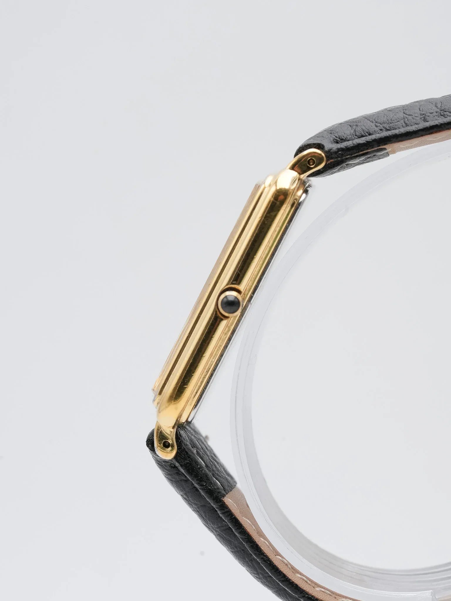 Seiko - Tank Allongée plaqué or date cabochon - 2002 - Atelier Victor