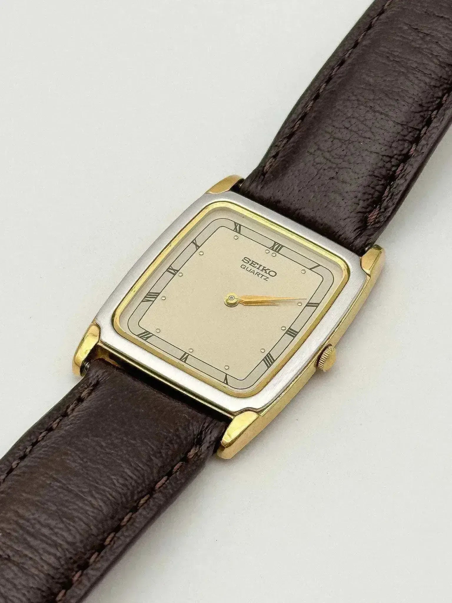 Seiko Tank Watch Two-Tone Vintage 1996 | Atelier Victor