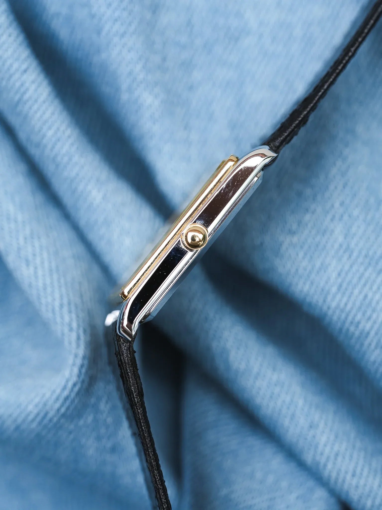 Seiko - Tank Bicolores Acier Or Crosshair - NOS - 1982 - Atelier Victor