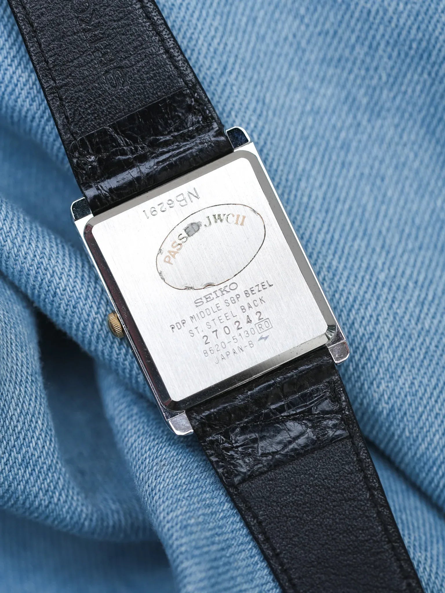 Seiko - Tank Bicolores Acier Or Crosshair - NOS - 1982 - Atelier Victor