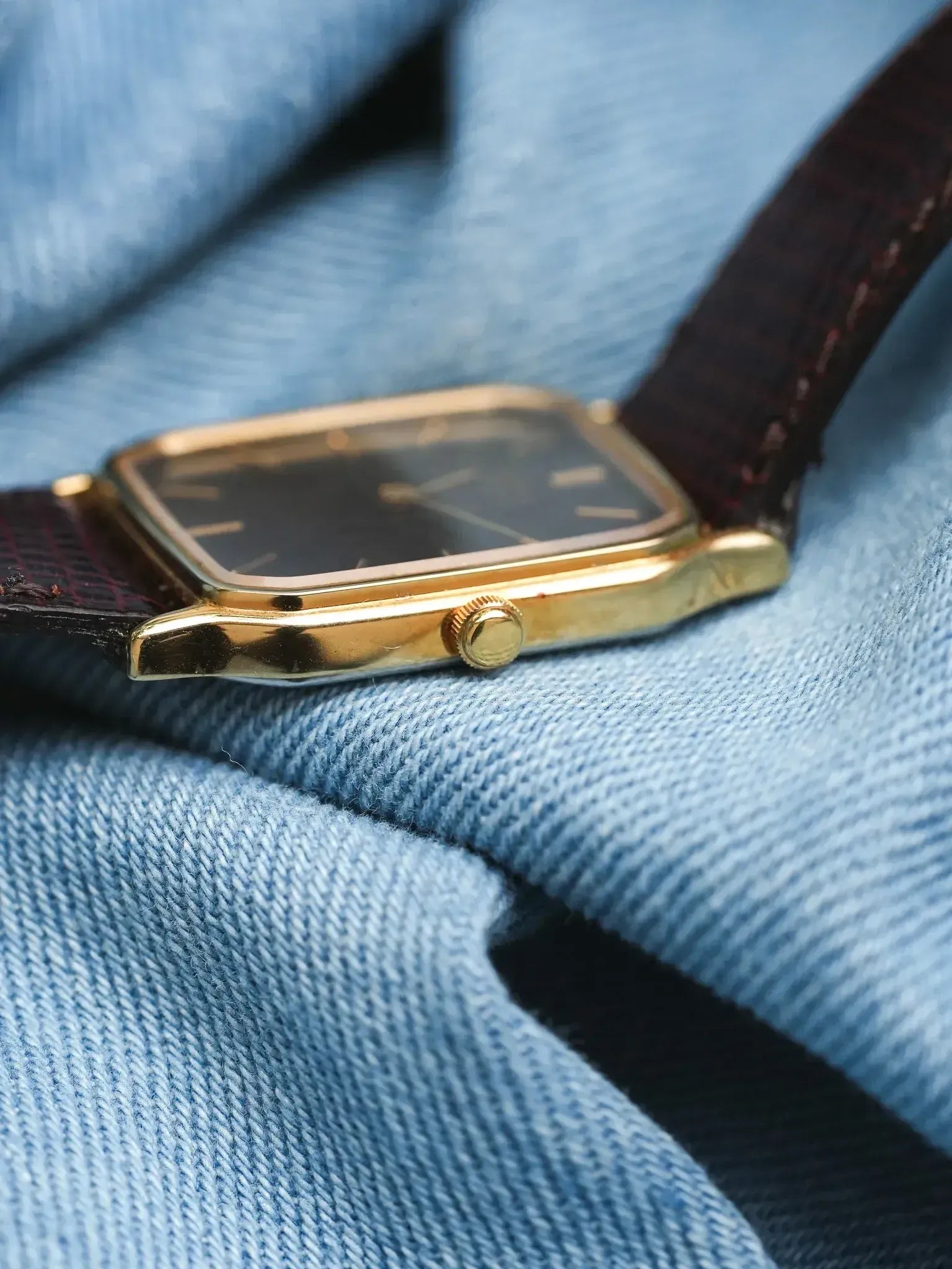 Seiko - Tank Gold Plated Chocolate - 1985