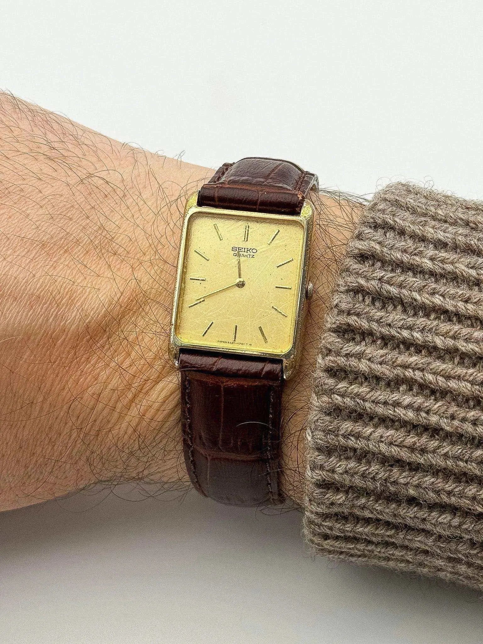 Seiko - Tank Gold - 1983 - Atelier Victor Paris - Vintage Watch Shop Dubai