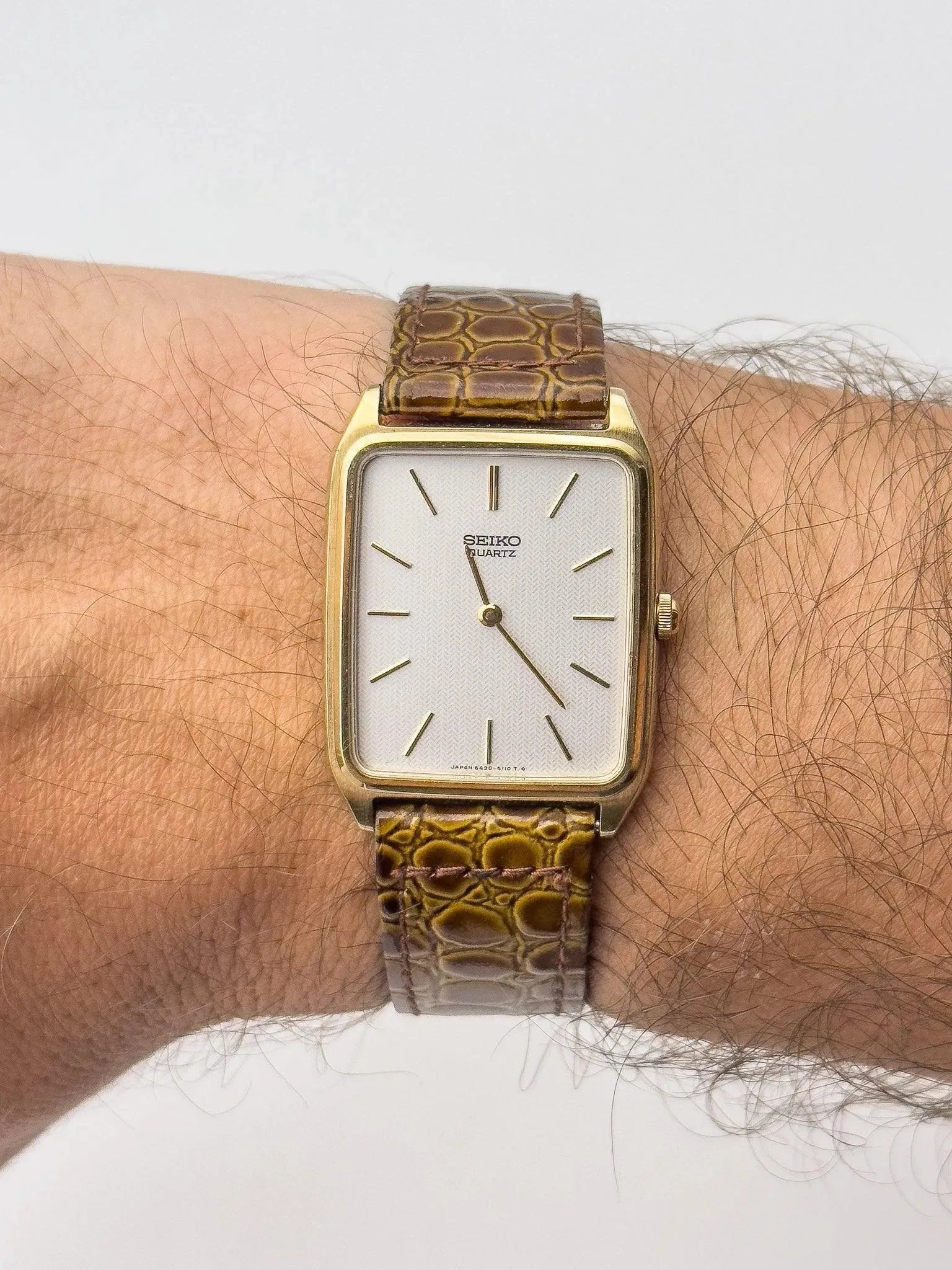 Seiko - Tank Large Gold - 1981 - Atelier Victor Paris - Vintage Watch Shop Dubai