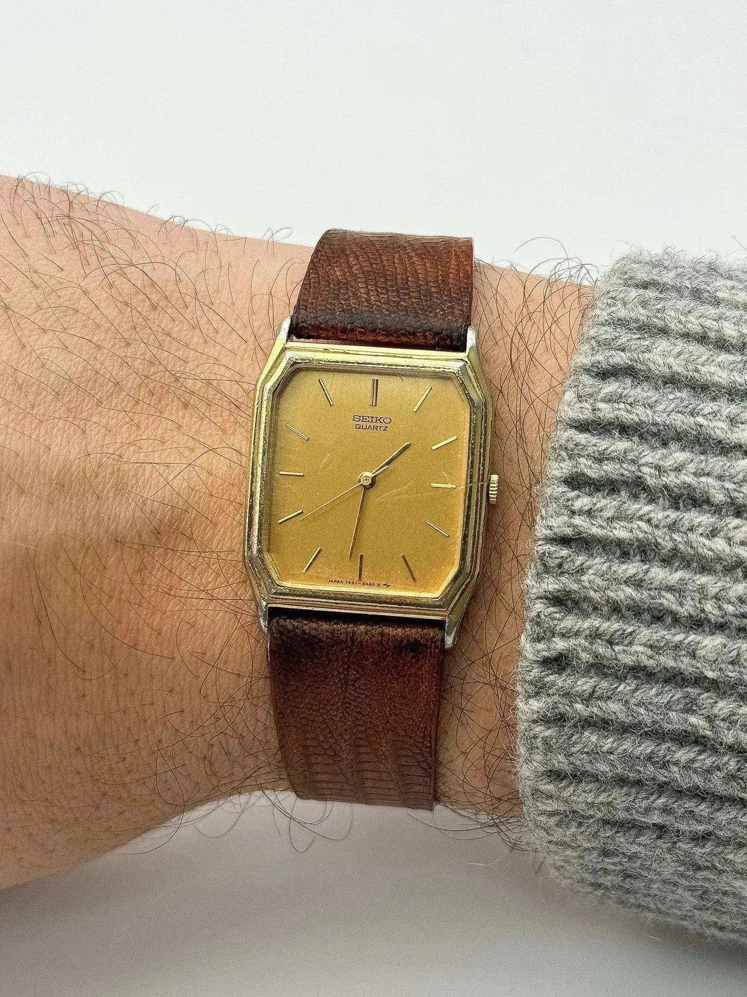 Seiko - Tank Octagon Gold - 1984 - Atelier Victor - Vintage  Shop