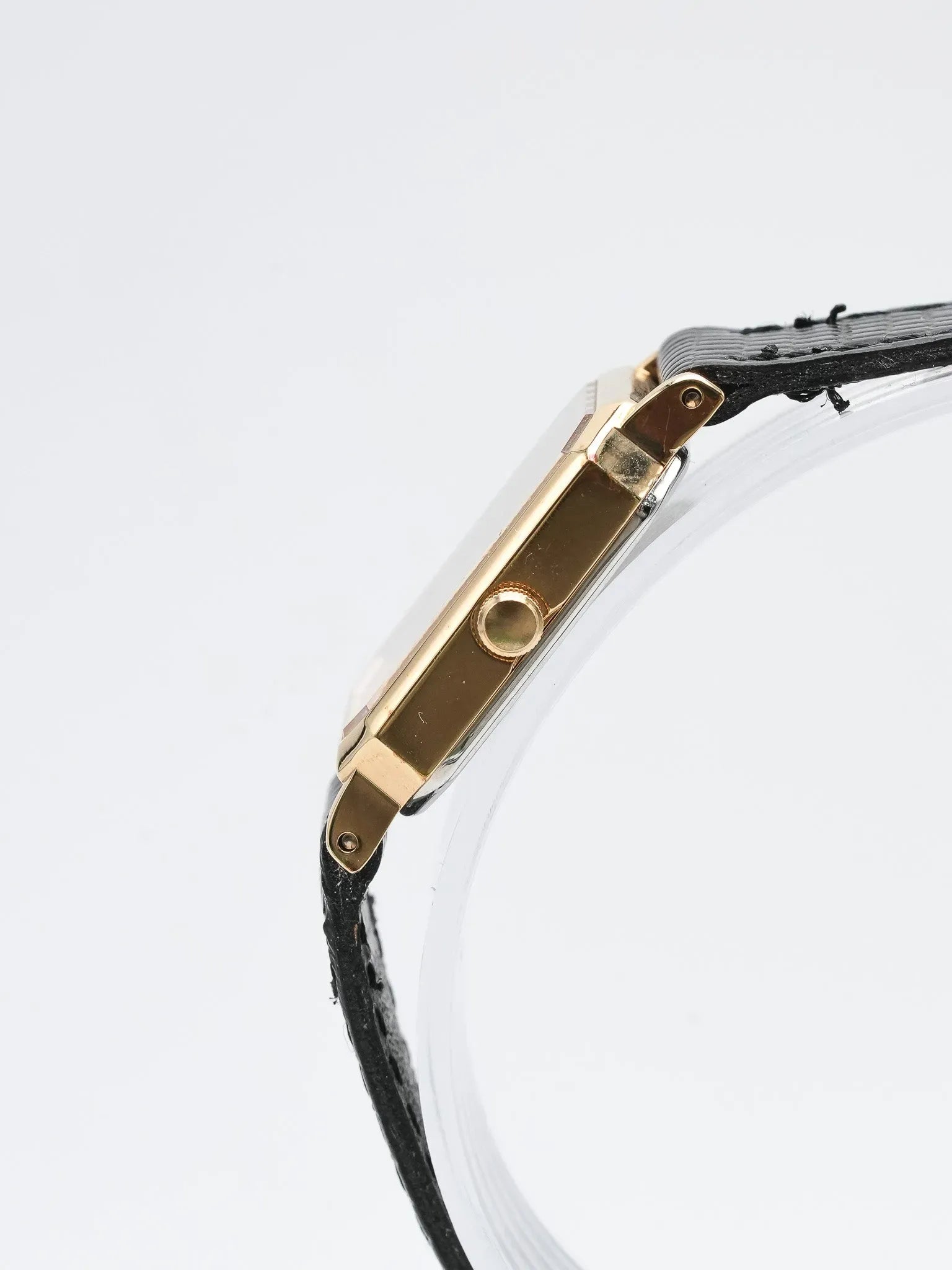 Seiko - Tank Octogonale Tapisserie Plaqué or Femme - NOS - 1995 - Atelier Victor