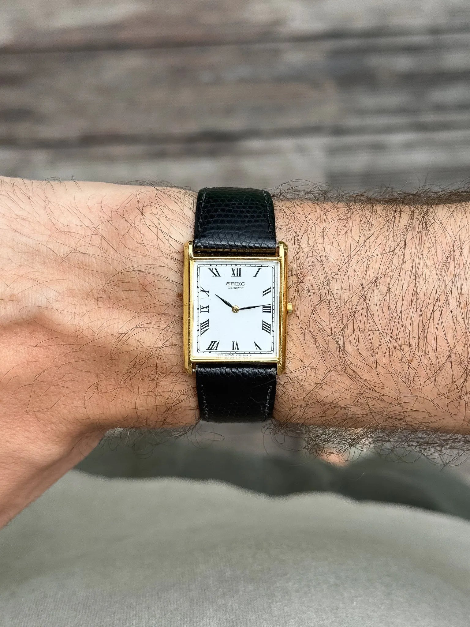 Seiko - Tank Or Cadran Blanc Romain - 1995 - Atelier Victor - Vintage  Shop