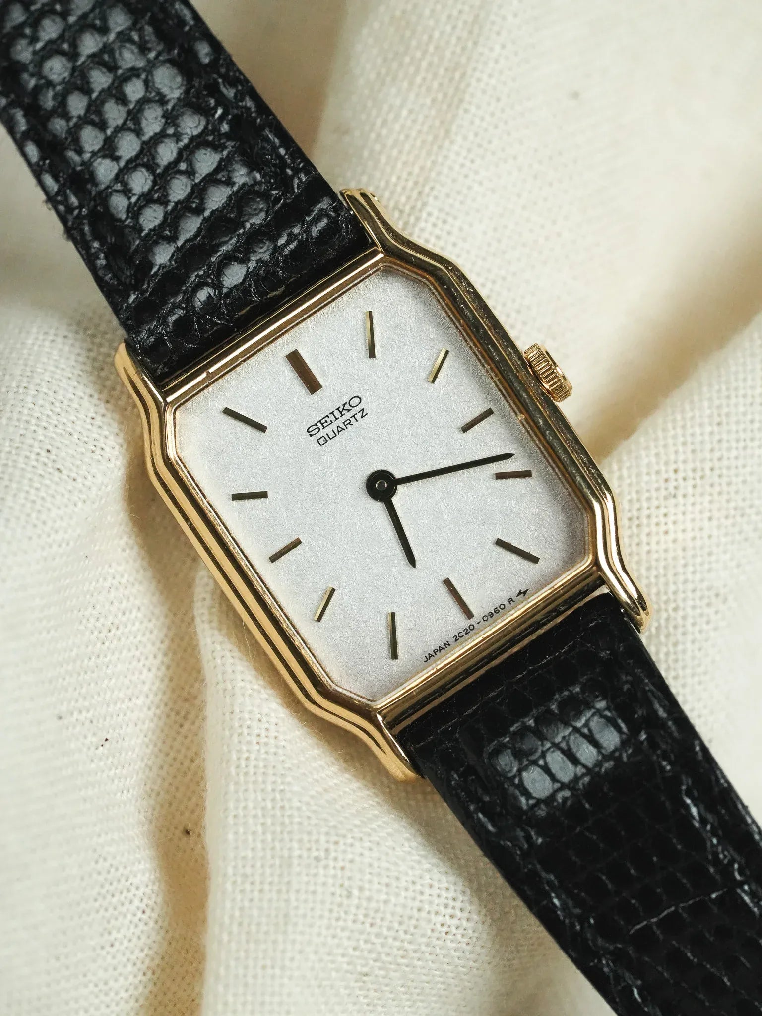 Seiko - Tank Or Cadran dorée - NOS - 1994 - Atelier Victor