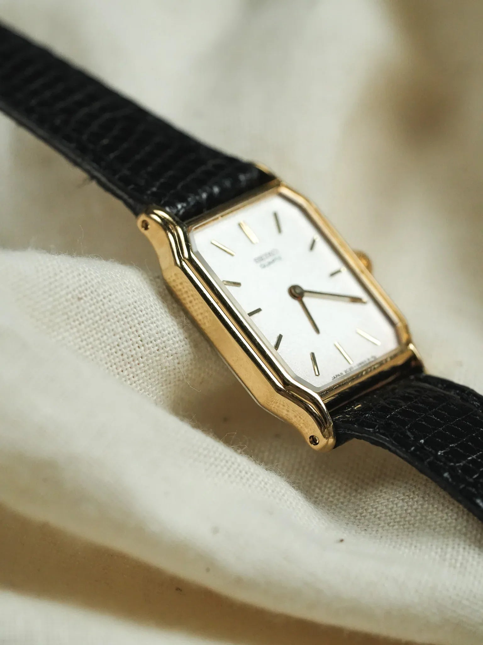 Seiko - Tank Or Cadran dorée - NOS - 1994 - Atelier Victor