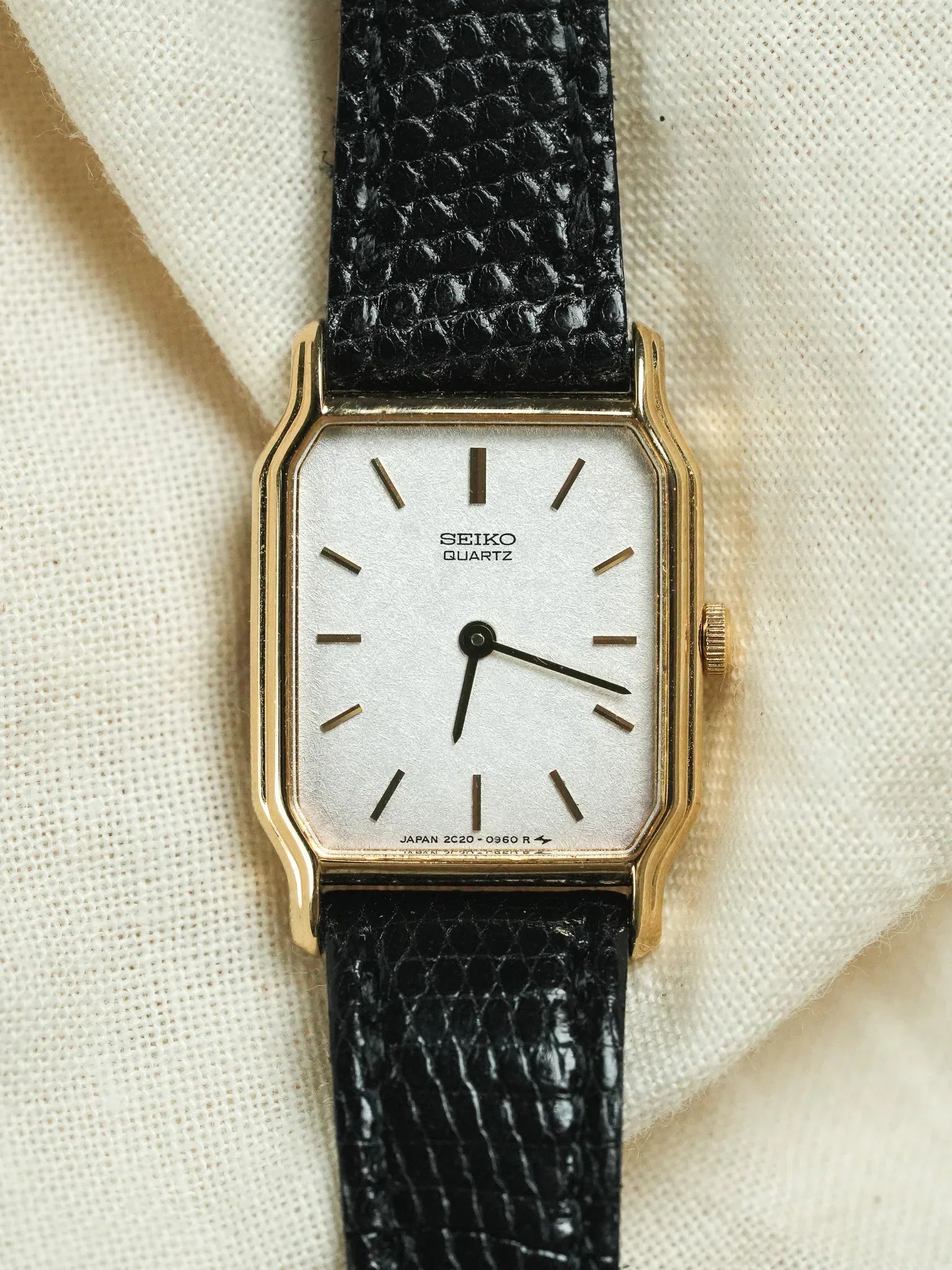 Seiko - Tank Or Cadran dorée - NOS - 1994 - Atelier Victor - Vintage  Shop