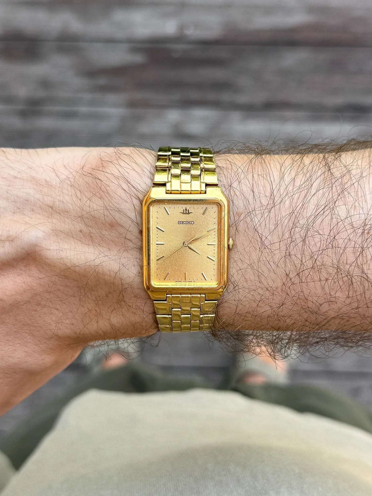 Seiko - Tank Gold Dial dust - 1995